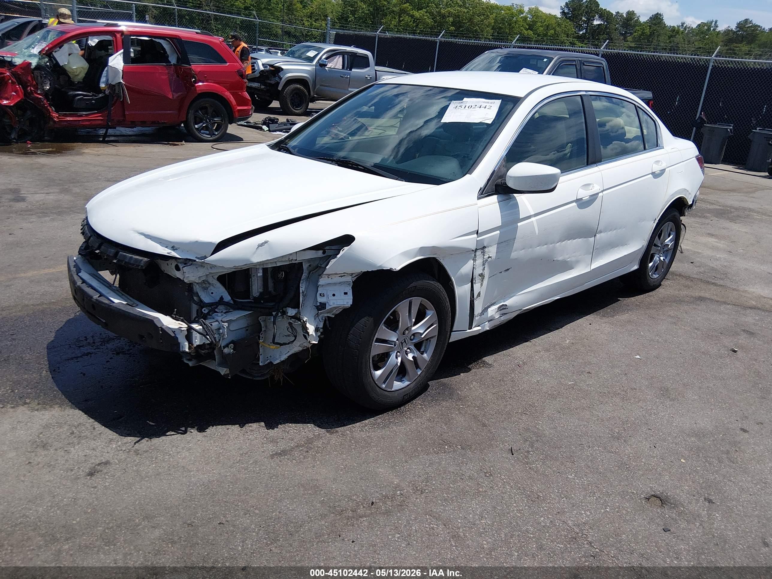 2012 Honda Accord 2.4 Se White vin: 1HGCP2F69CA071262