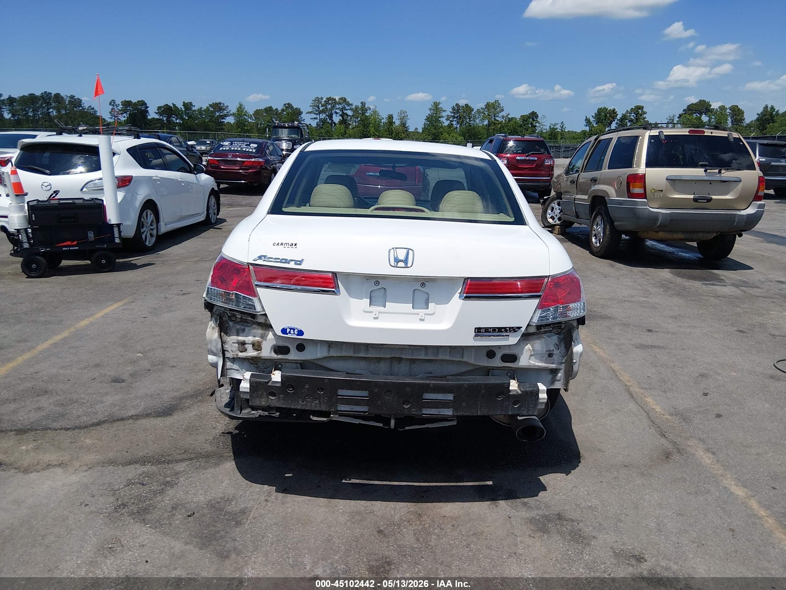 2012 Honda Accord 2.4 Se White vin: 1HGCP2F69CA071262