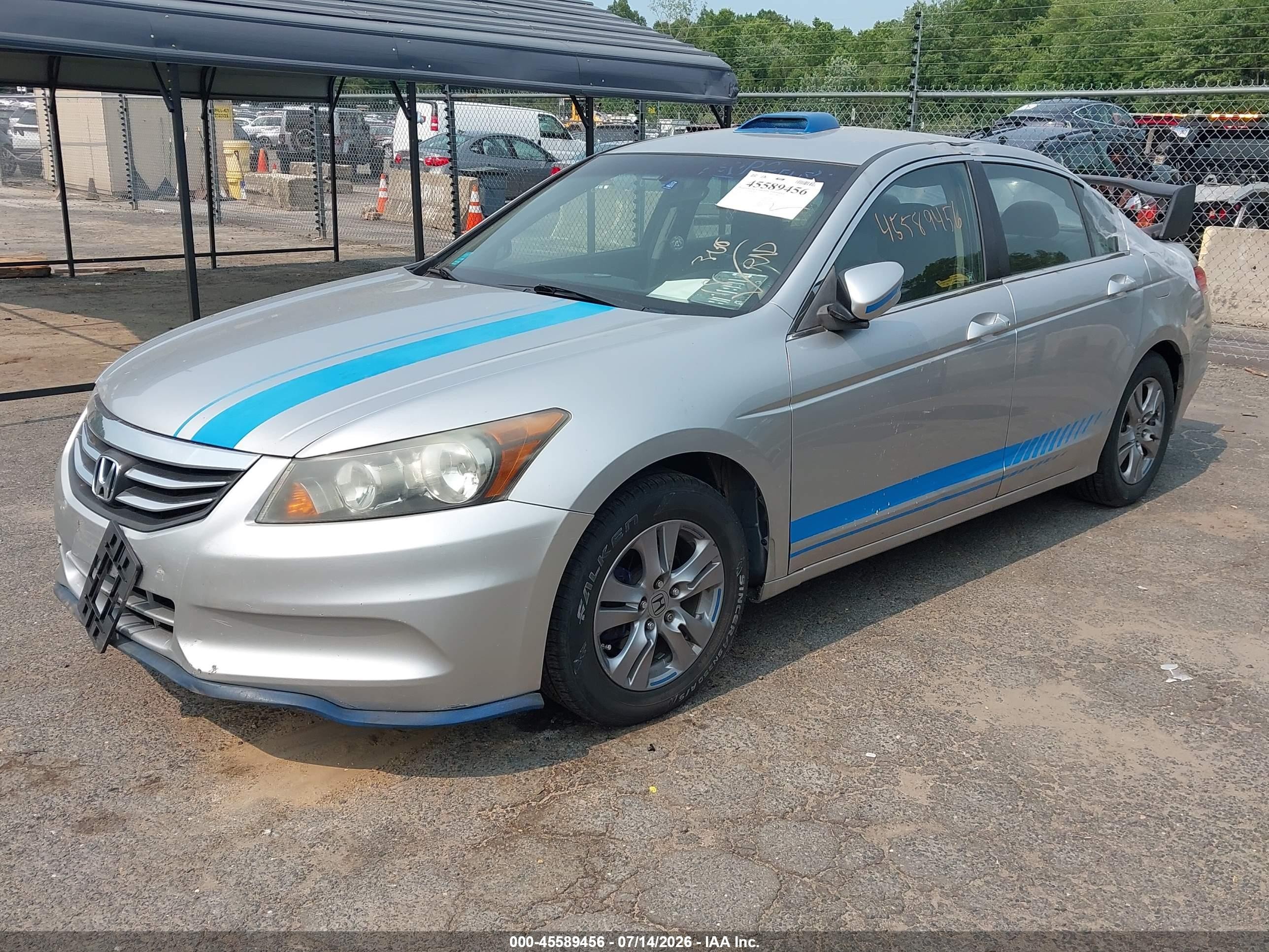 2012 Honda Accord 2.4 Se Silver vin: 1HGCP2F69CA076655
