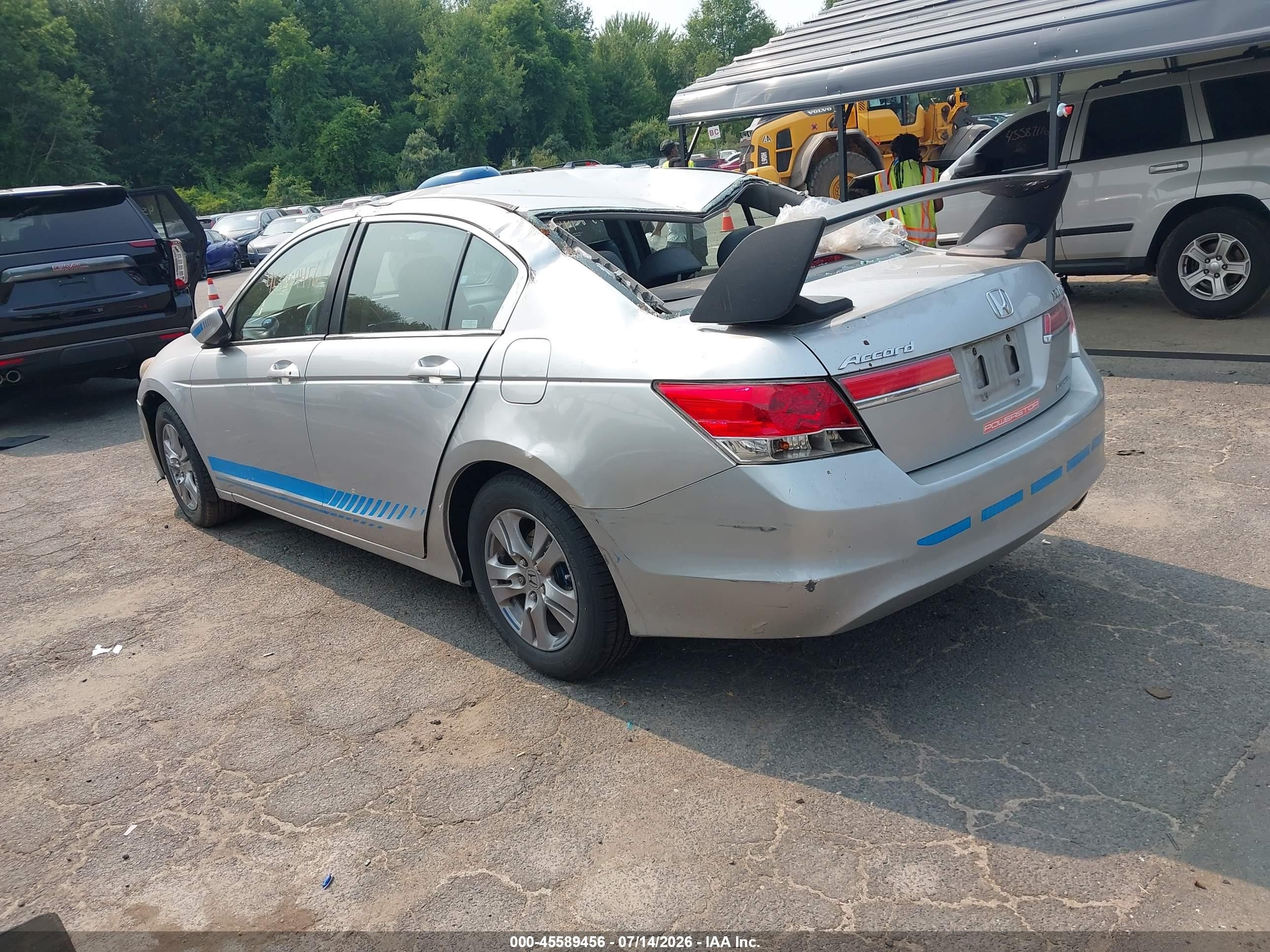 2012 Honda Accord 2.4 Se Silver vin: 1HGCP2F69CA076655