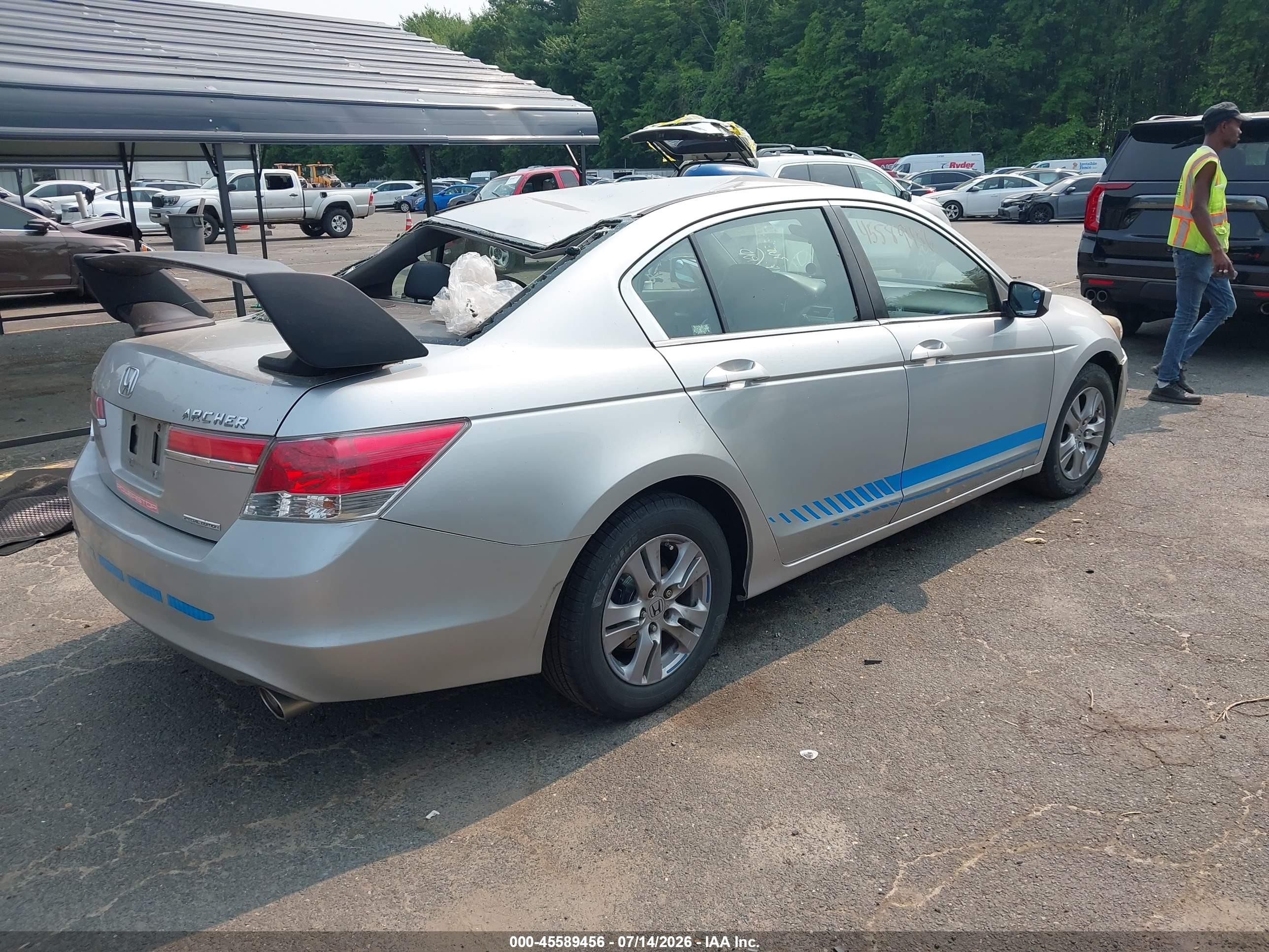 2012 Honda Accord 2.4 Se Silver vin: 1HGCP2F69CA076655