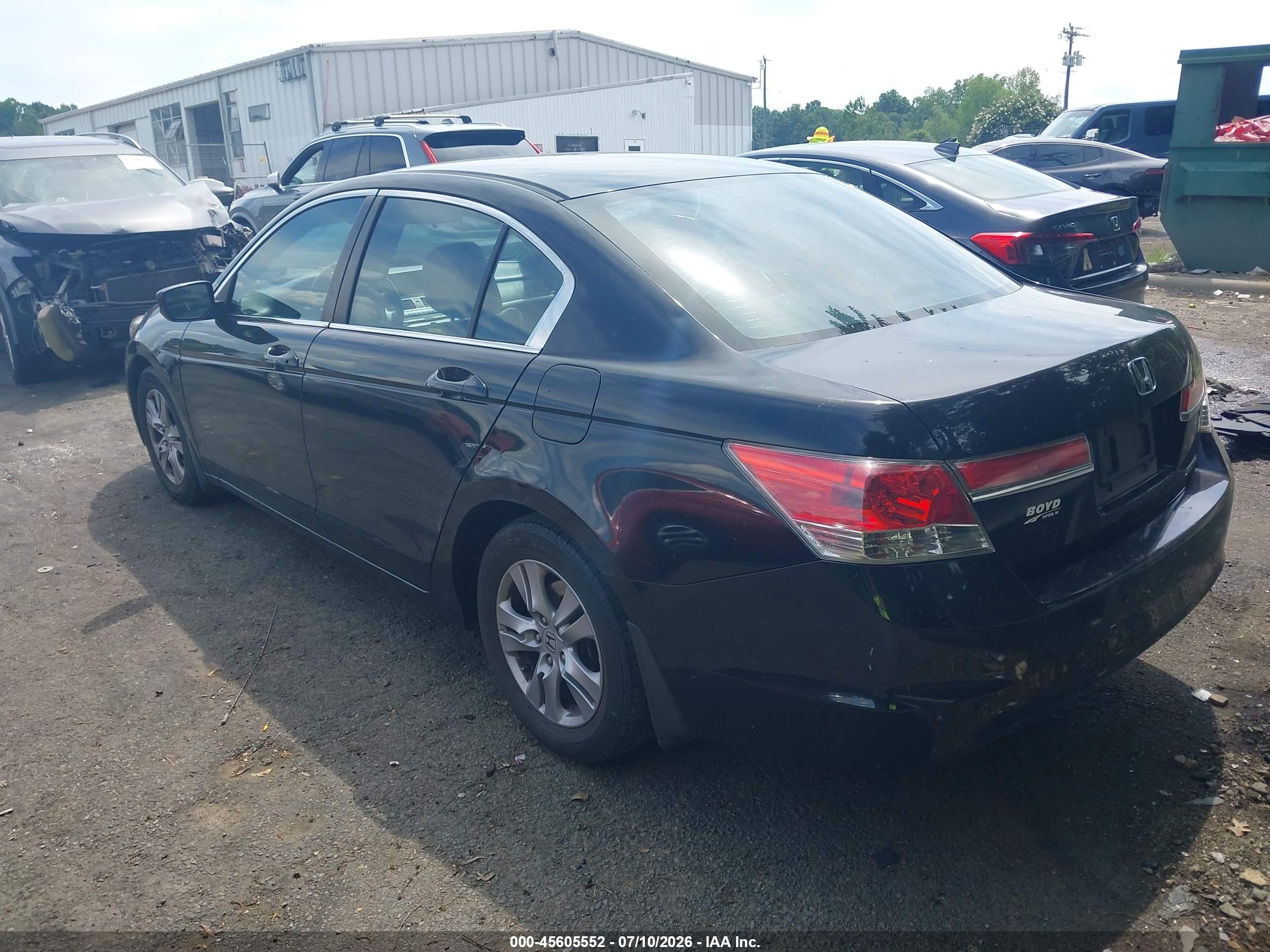 2012 Honda Accord 2.4 Se Black vin: 1HGCP2F69CA092094