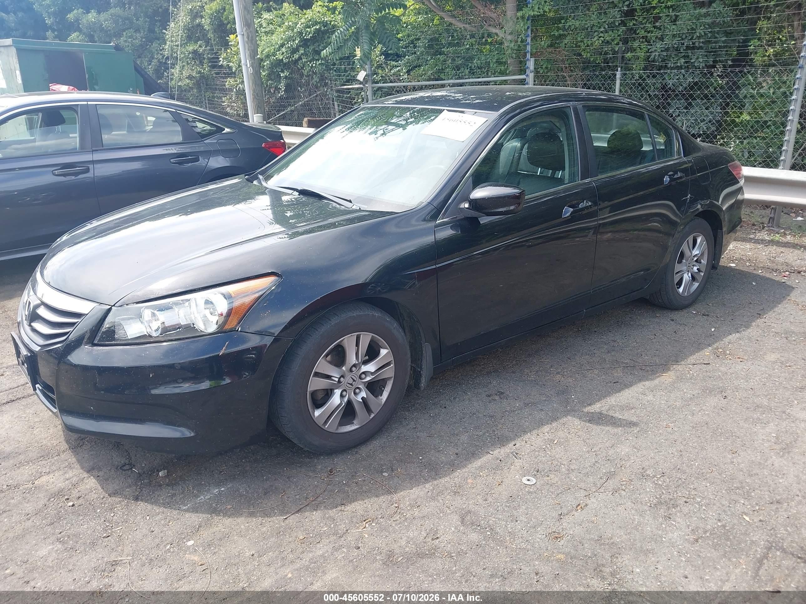 2012 Honda Accord 2.4 Se Black vin: 1HGCP2F69CA092094