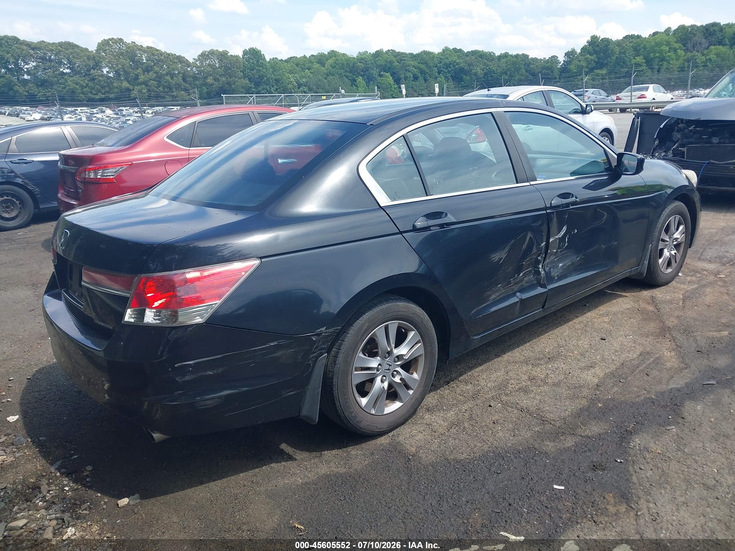 2012 Honda Accord 2.4 Se Black vin: 1HGCP2F69CA092094