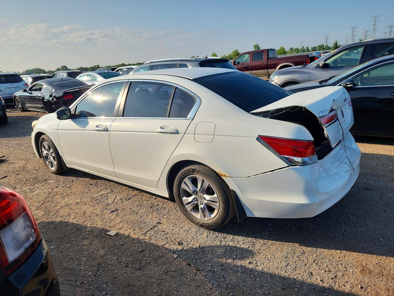 2012 Honda Accord Se White vin: 1HGCP2F69CA096615
