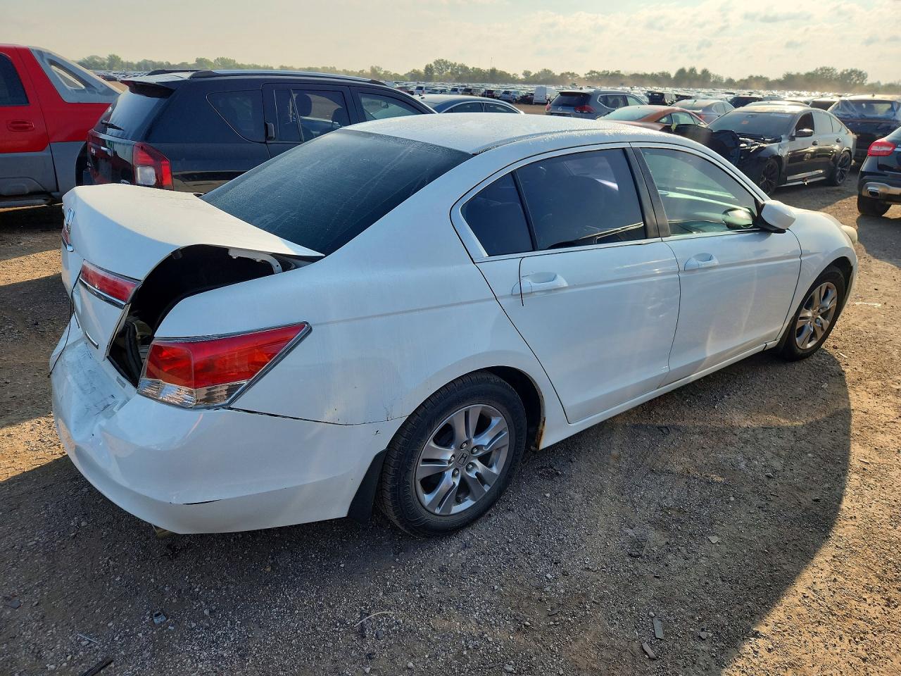 2012 Honda Accord Se White vin: 1HGCP2F69CA096615
