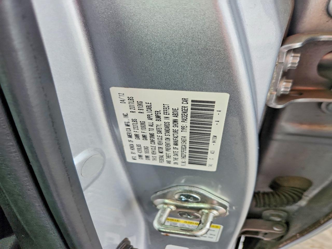 2012 Honda Accord Se Silver vin: 1HGCP2F69CA154674