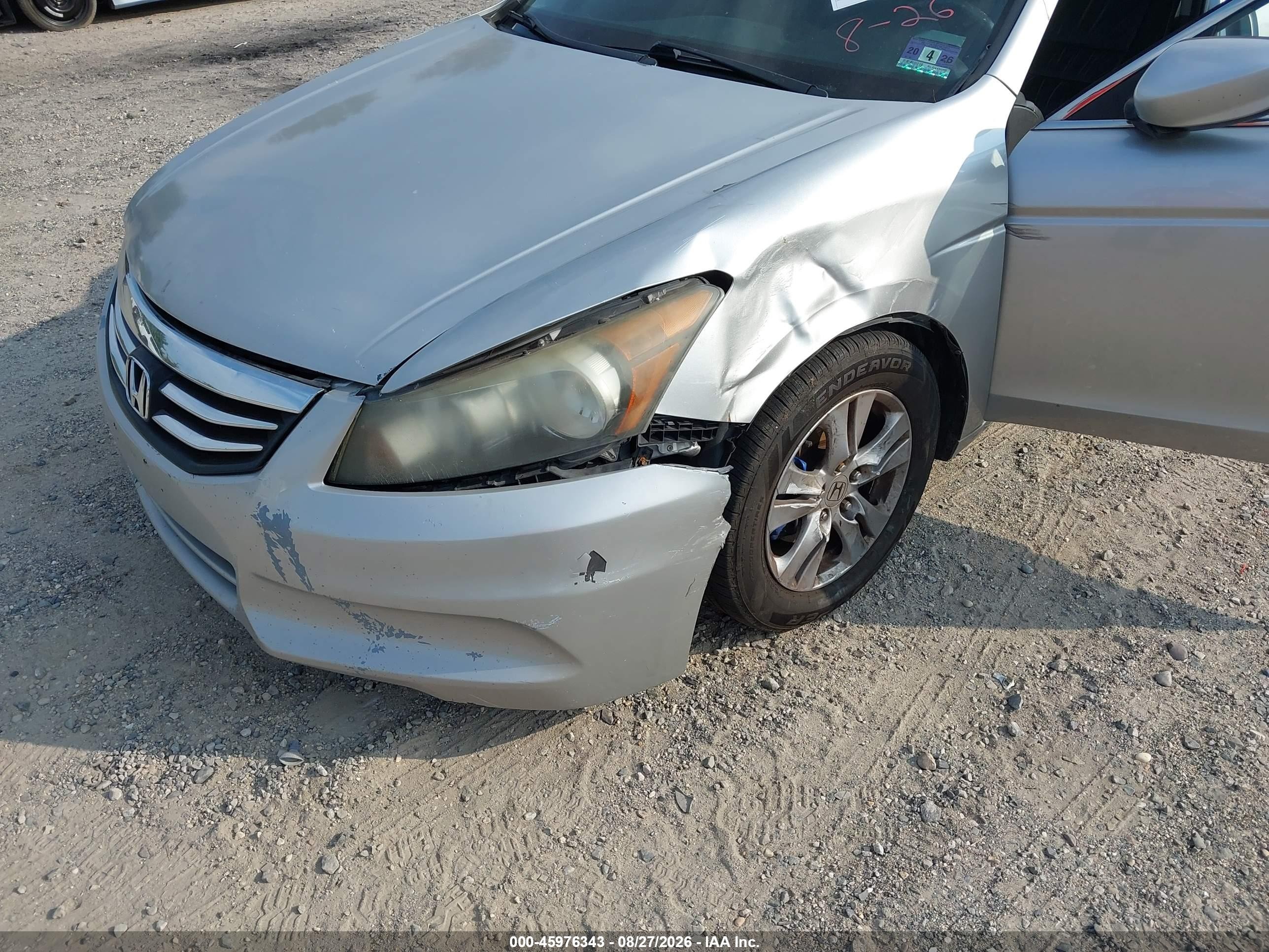 2012 Honda Accord 2.4 Se Silver vin: 1HGCP2F69CA158370