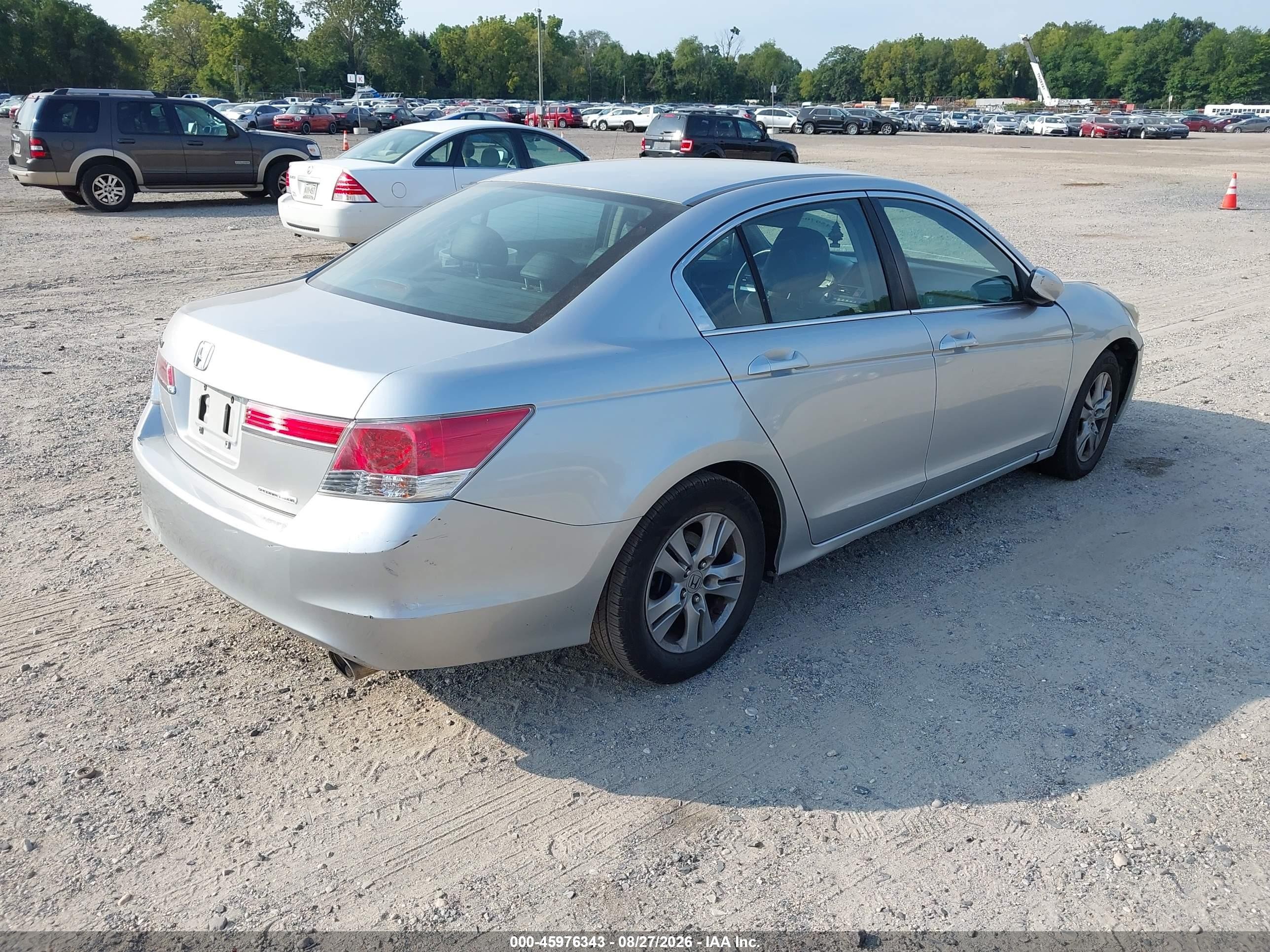 2012 Honda Accord 2.4 Se Silver vin: 1HGCP2F69CA158370