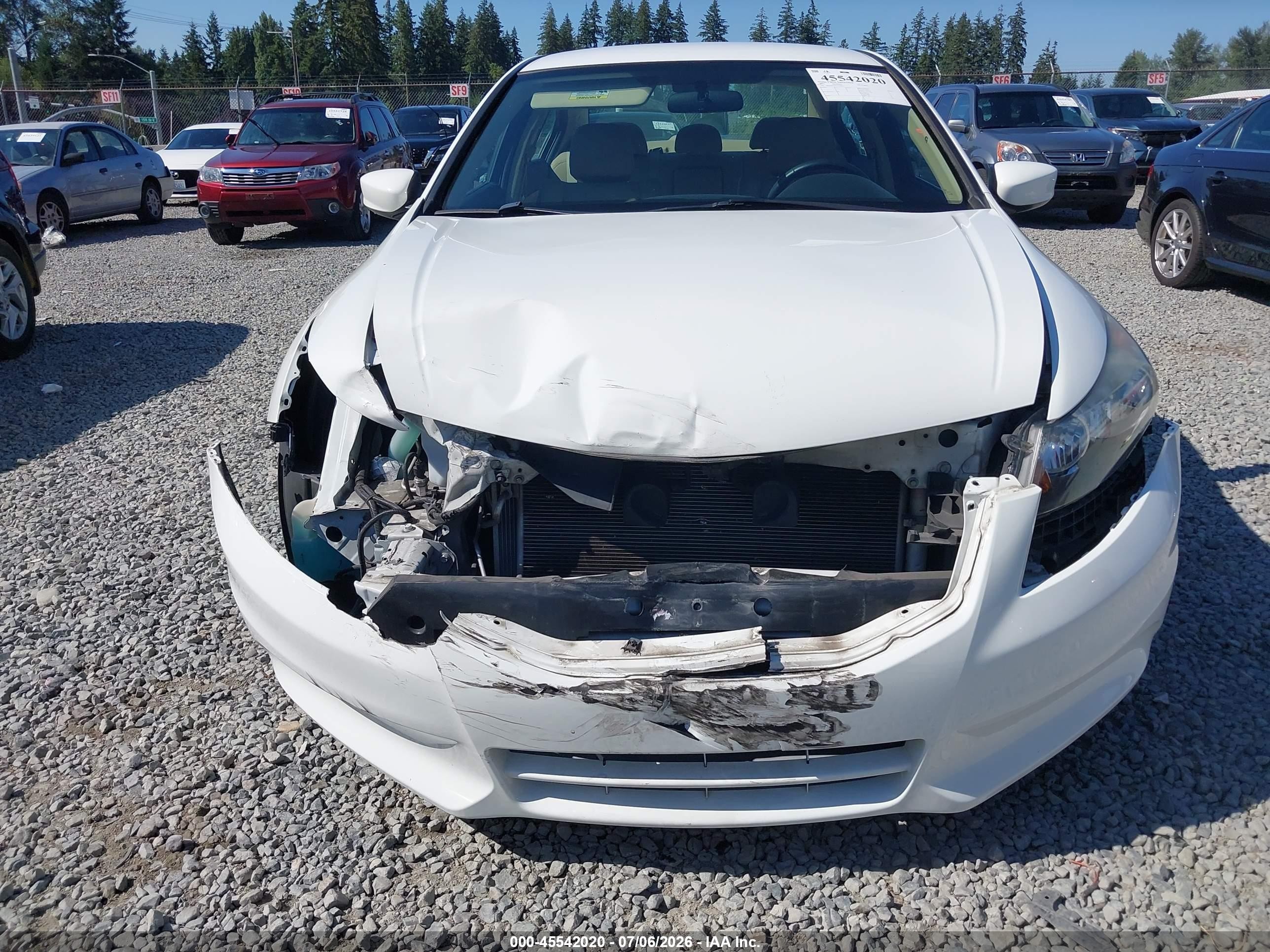 2012 Honda Accord 2.4 Se Белый vin: 1HGCP2F69CA179803