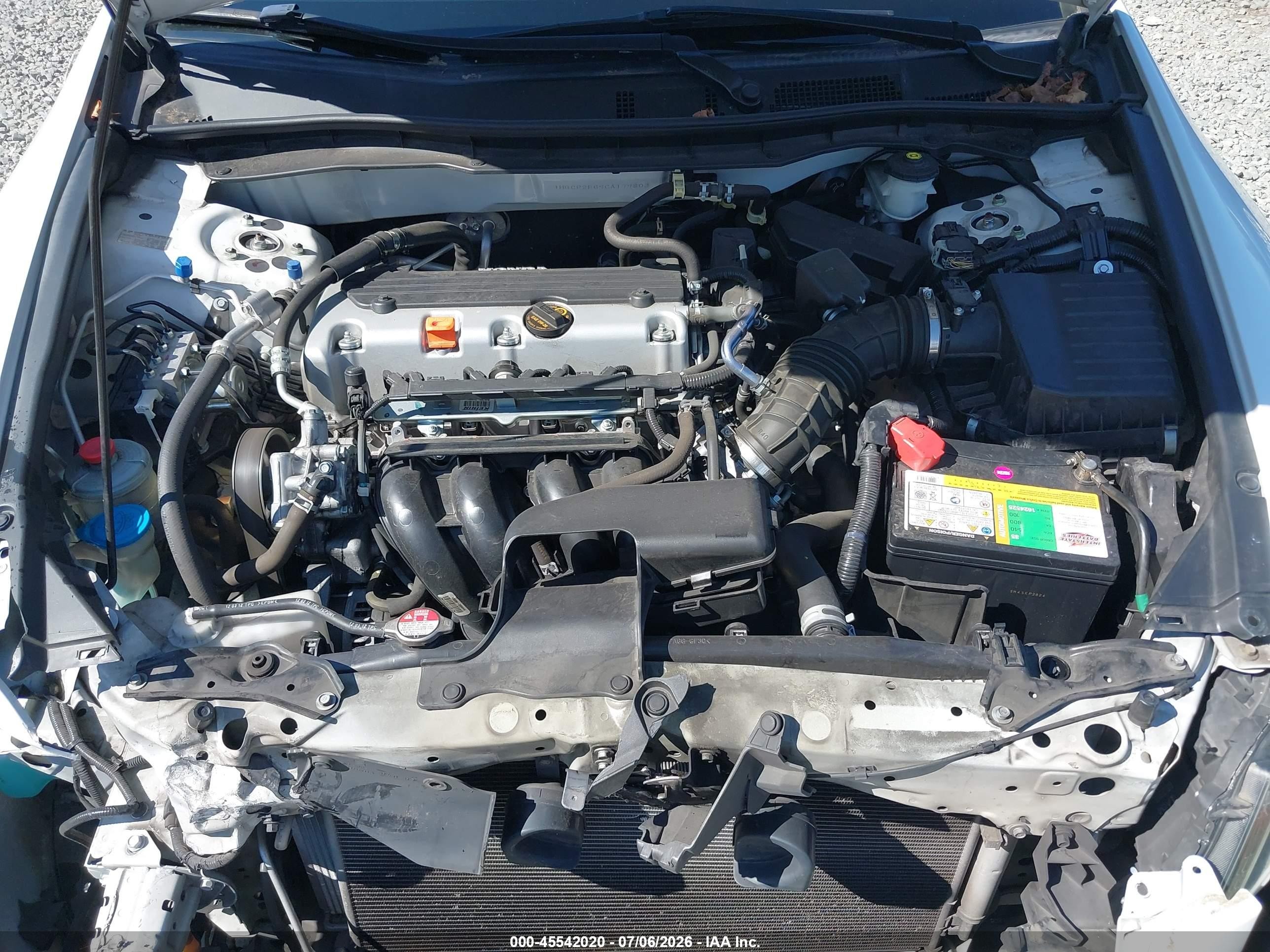 2012 Honda Accord 2.4 Se Белый vin: 1HGCP2F69CA179803