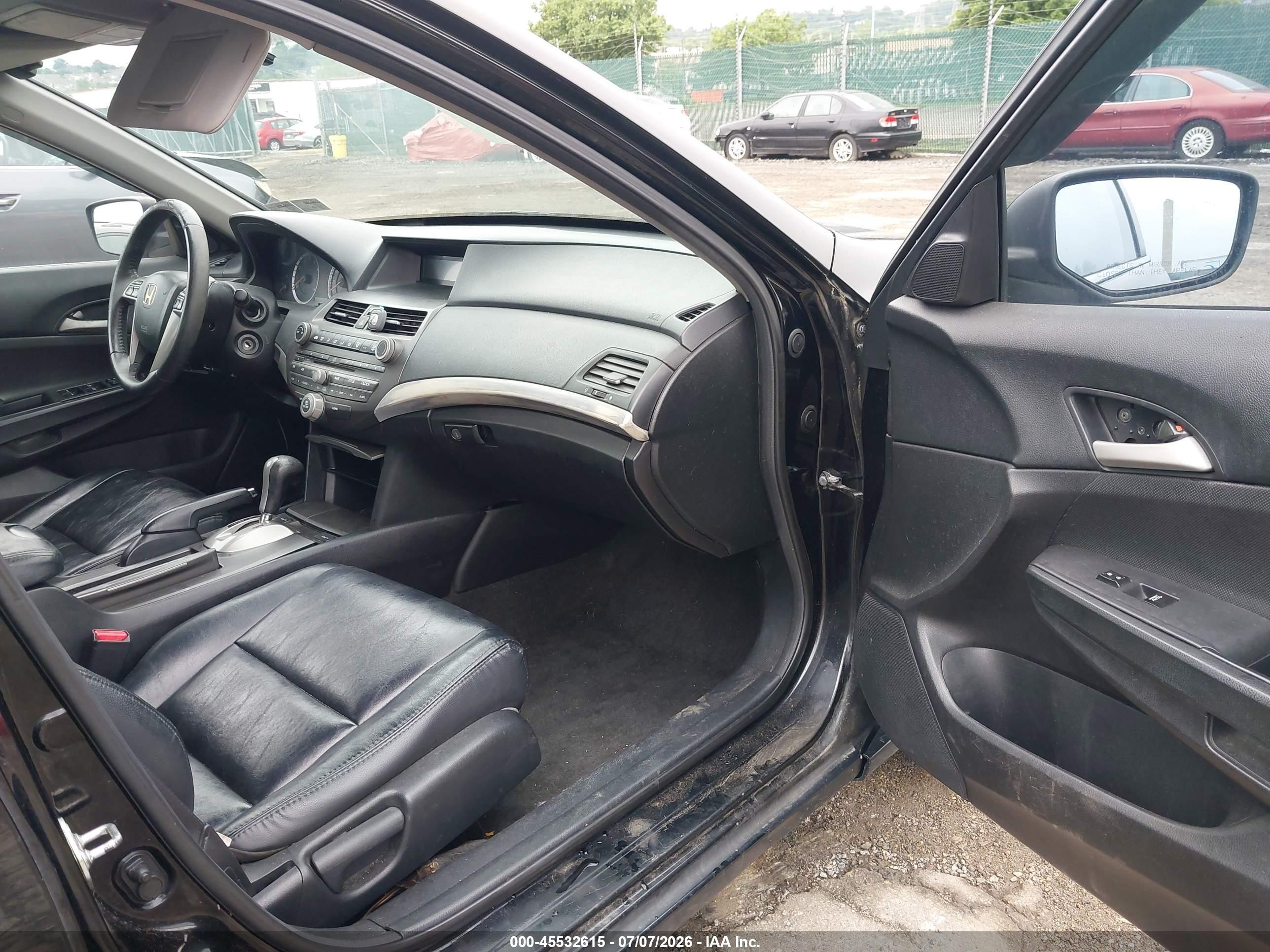 2012 Honda Accord 2.4 Se Black vin: 1HGCP2F69CA180451