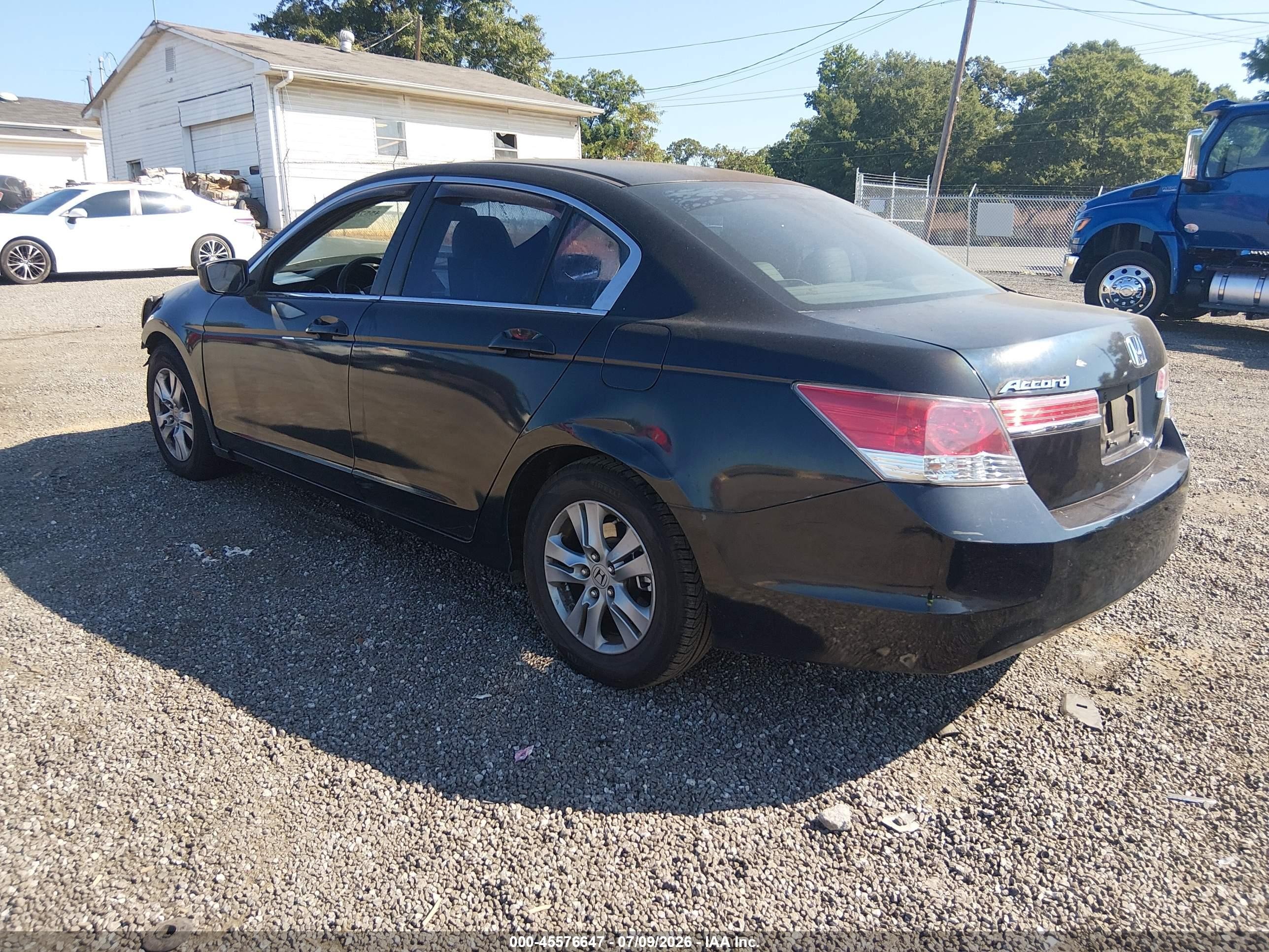 2012 Honda Accord 2.4 Se Black vin: 1HGCP2F69CA196147