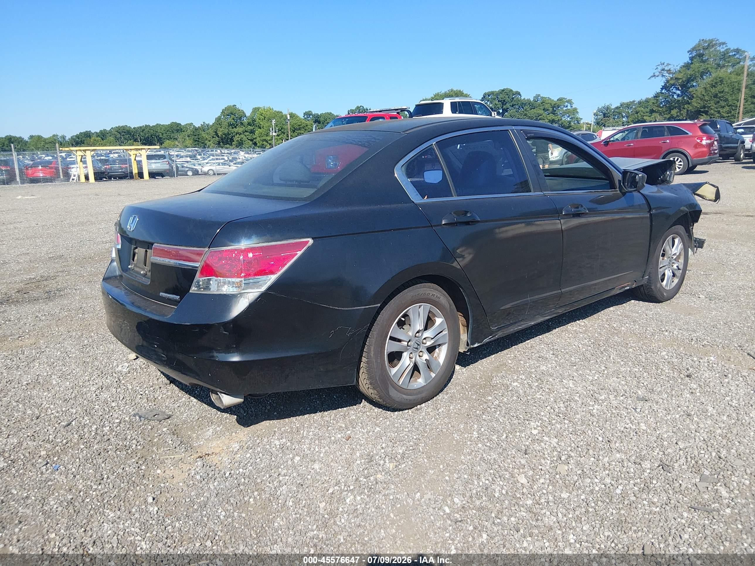 2012 Honda Accord 2.4 Se Black vin: 1HGCP2F69CA196147