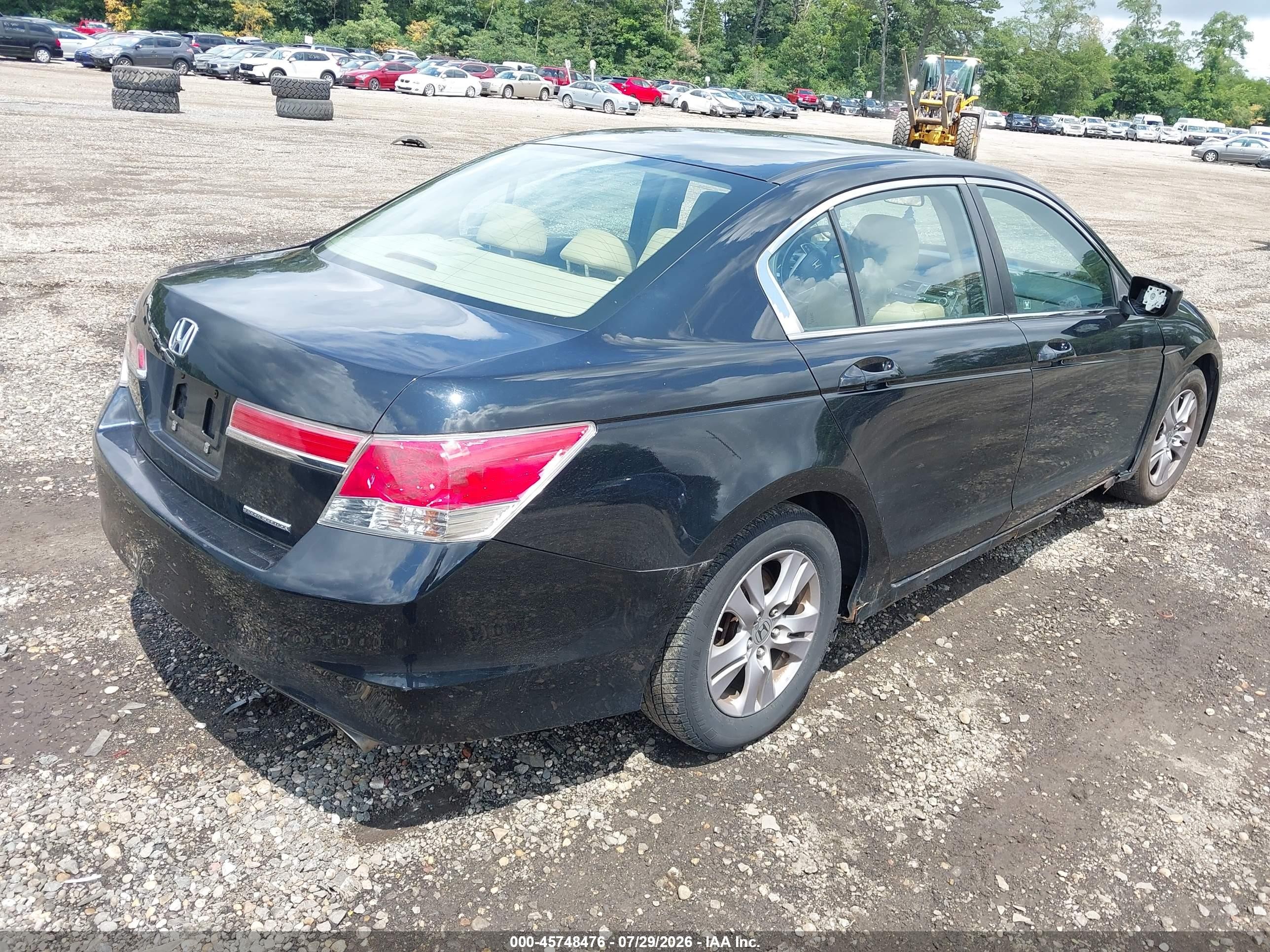 2012 Honda Accord 2.4 Se Black vin: 1HGCP2F69CA208345