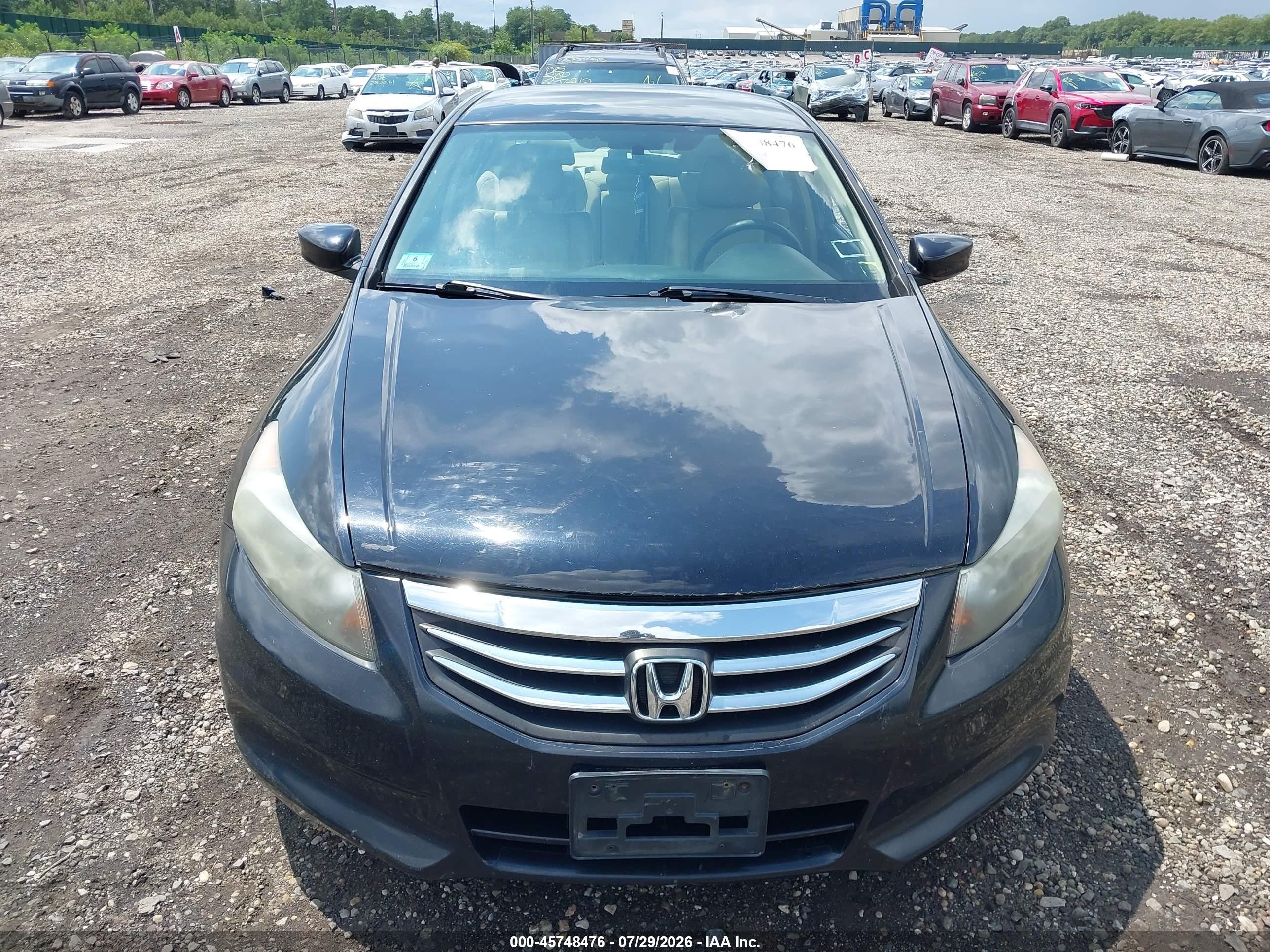 2012 Honda Accord 2.4 Se Black vin: 1HGCP2F69CA208345