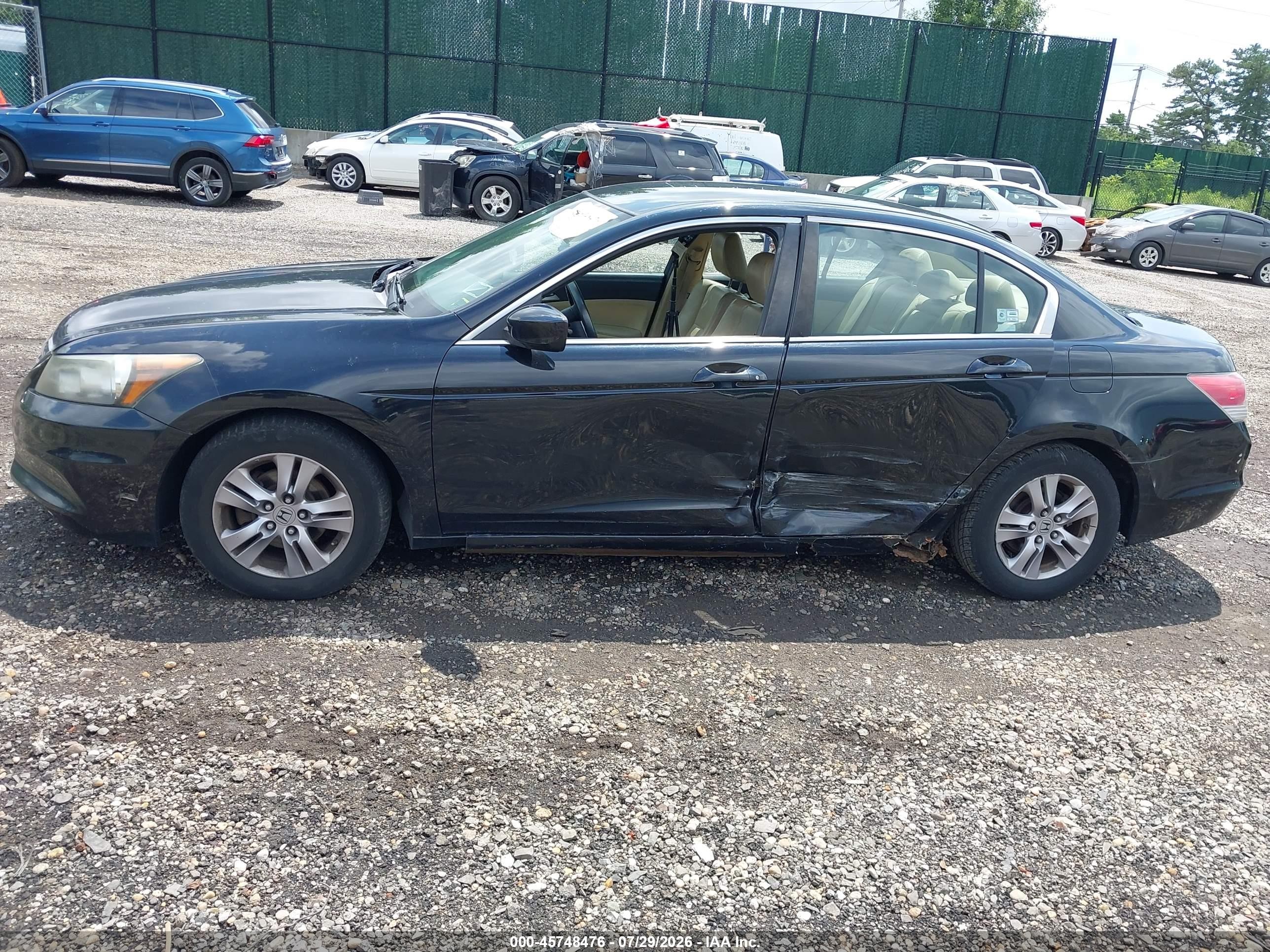 2012 Honda Accord 2.4 Se Black vin: 1HGCP2F69CA208345