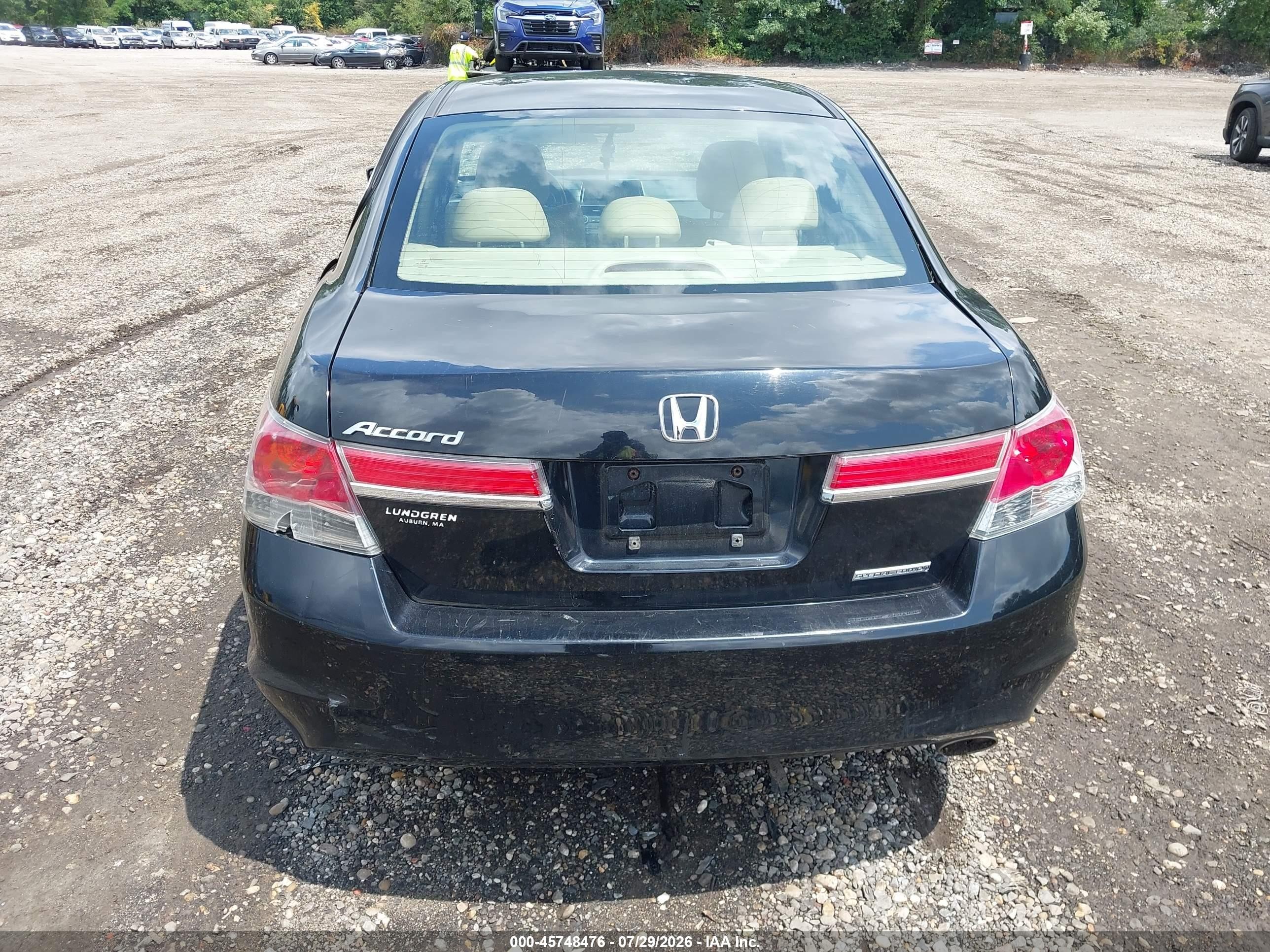 2012 Honda Accord 2.4 Se Black vin: 1HGCP2F69CA208345