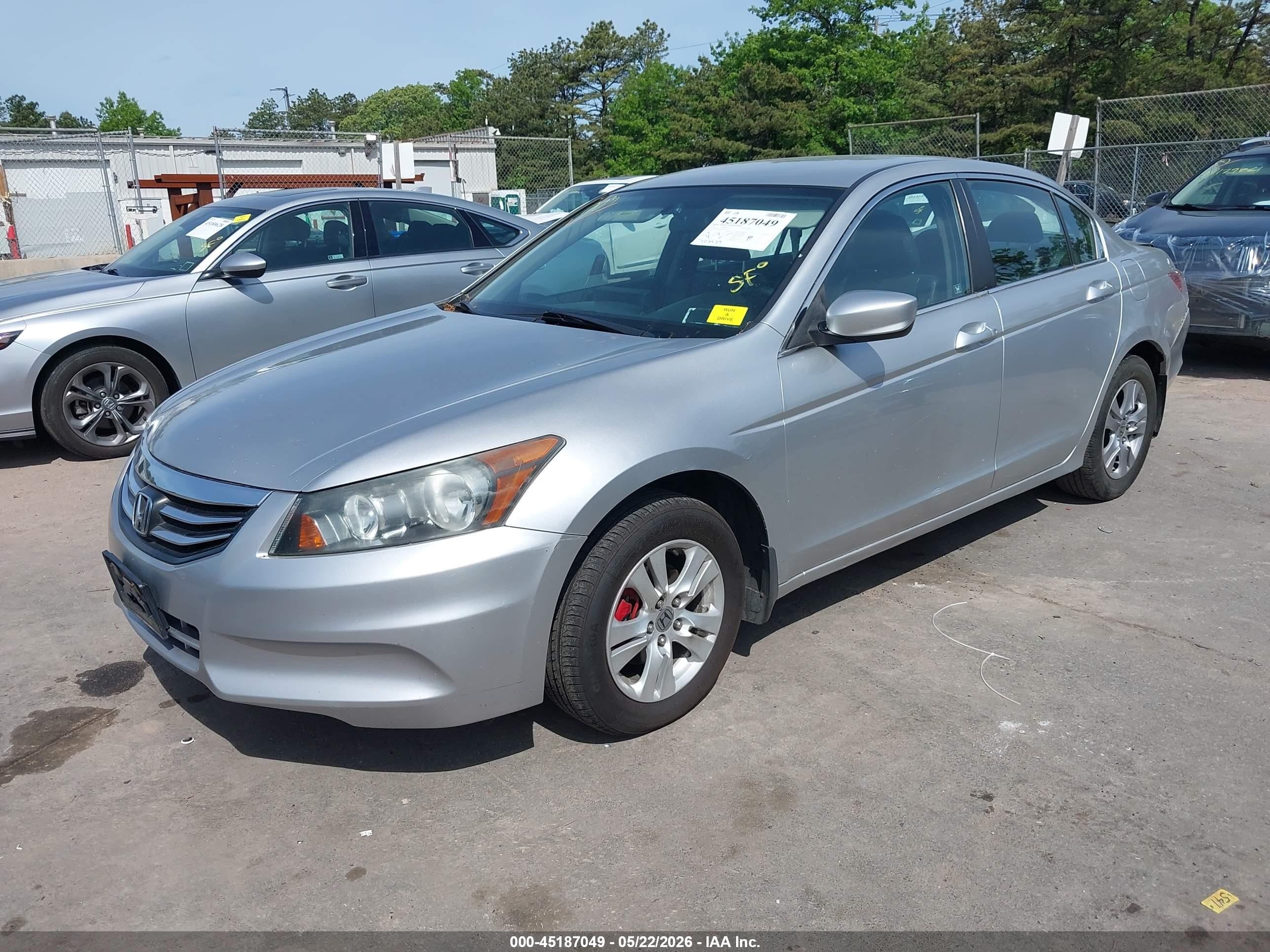 2012 Honda Accord 2.4 Se Silver vin: 1HGCP2F69CA214307