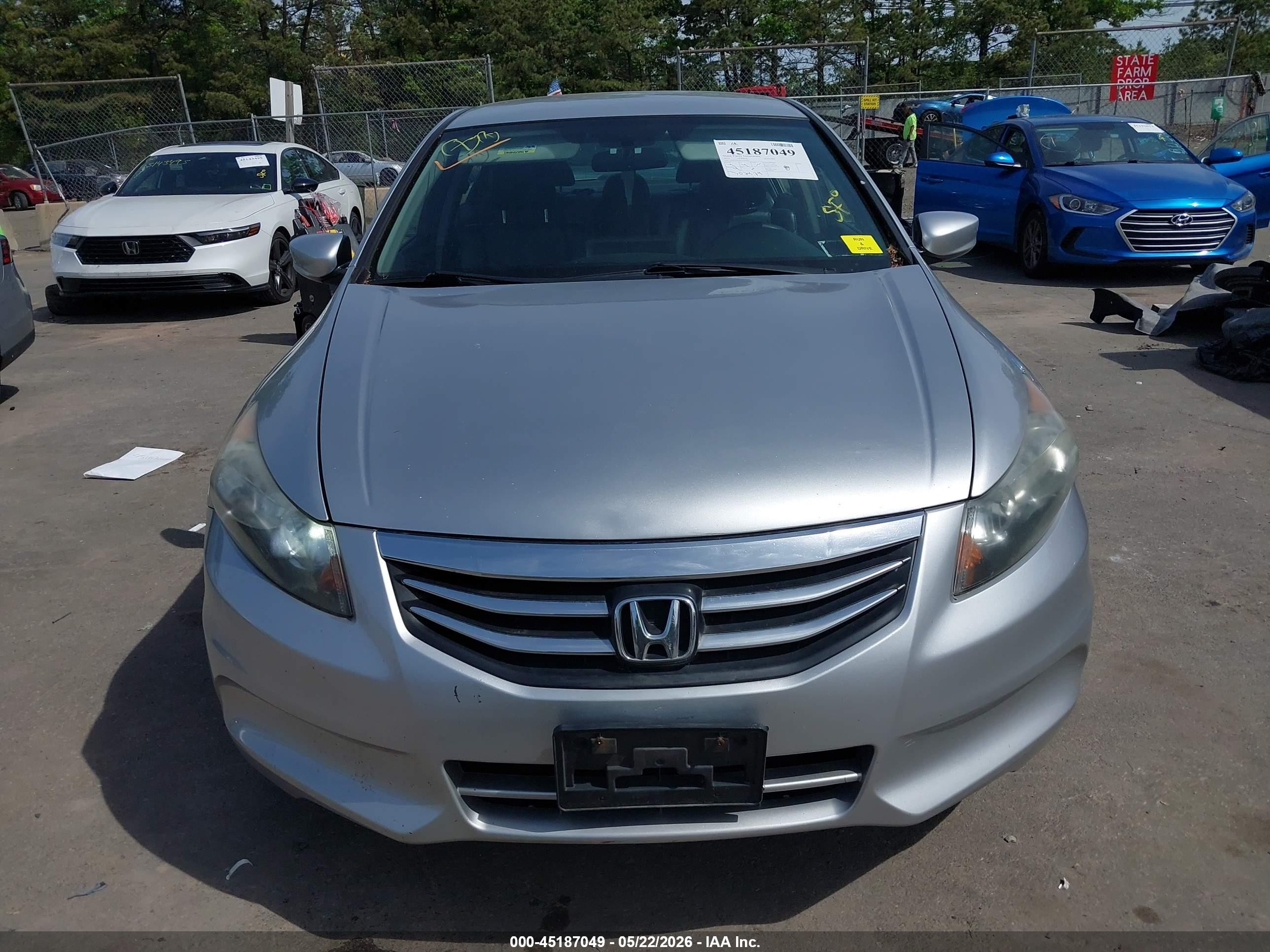 2012 Honda Accord 2.4 Se Silver vin: 1HGCP2F69CA214307