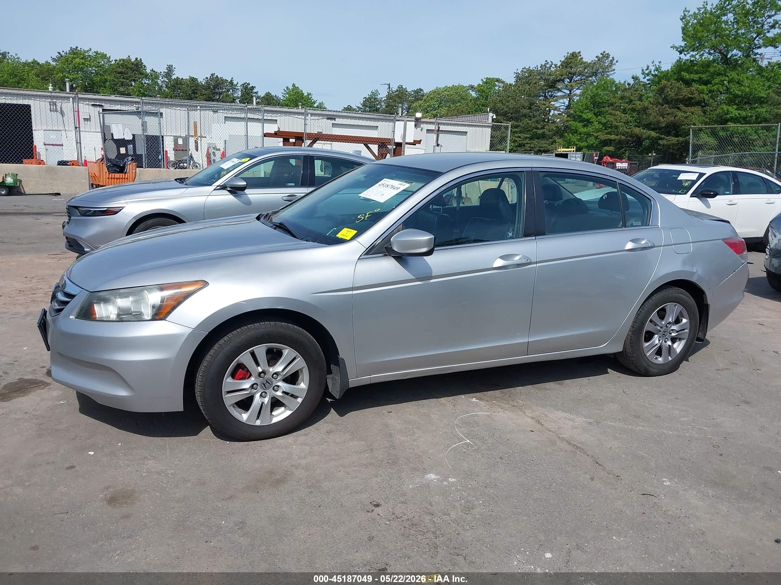 2012 Honda Accord 2.4 Se Silver vin: 1HGCP2F69CA214307