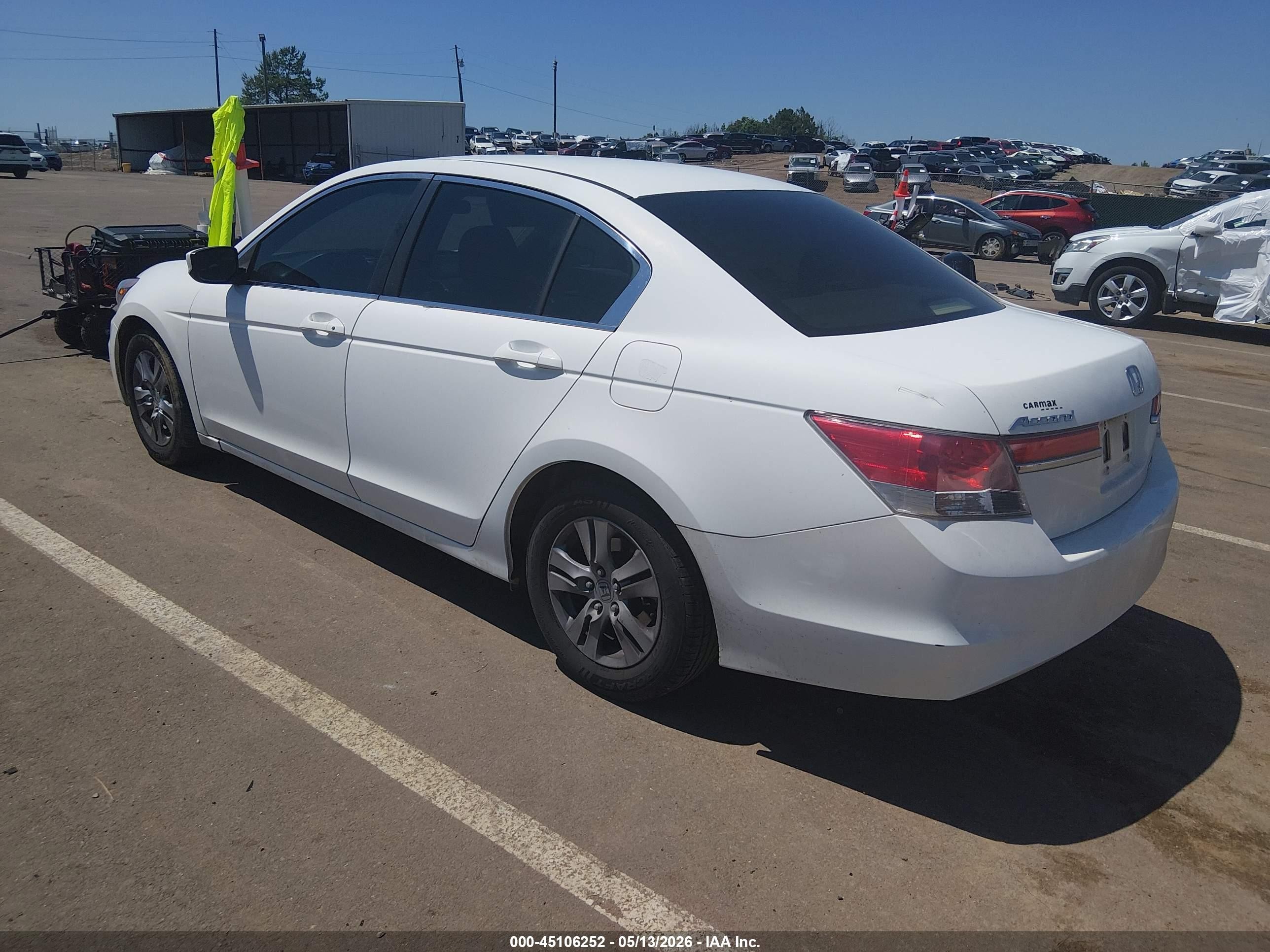 2012 Honda Accord 2.4 Se Белый vin: 1HGCP2F69CA221676