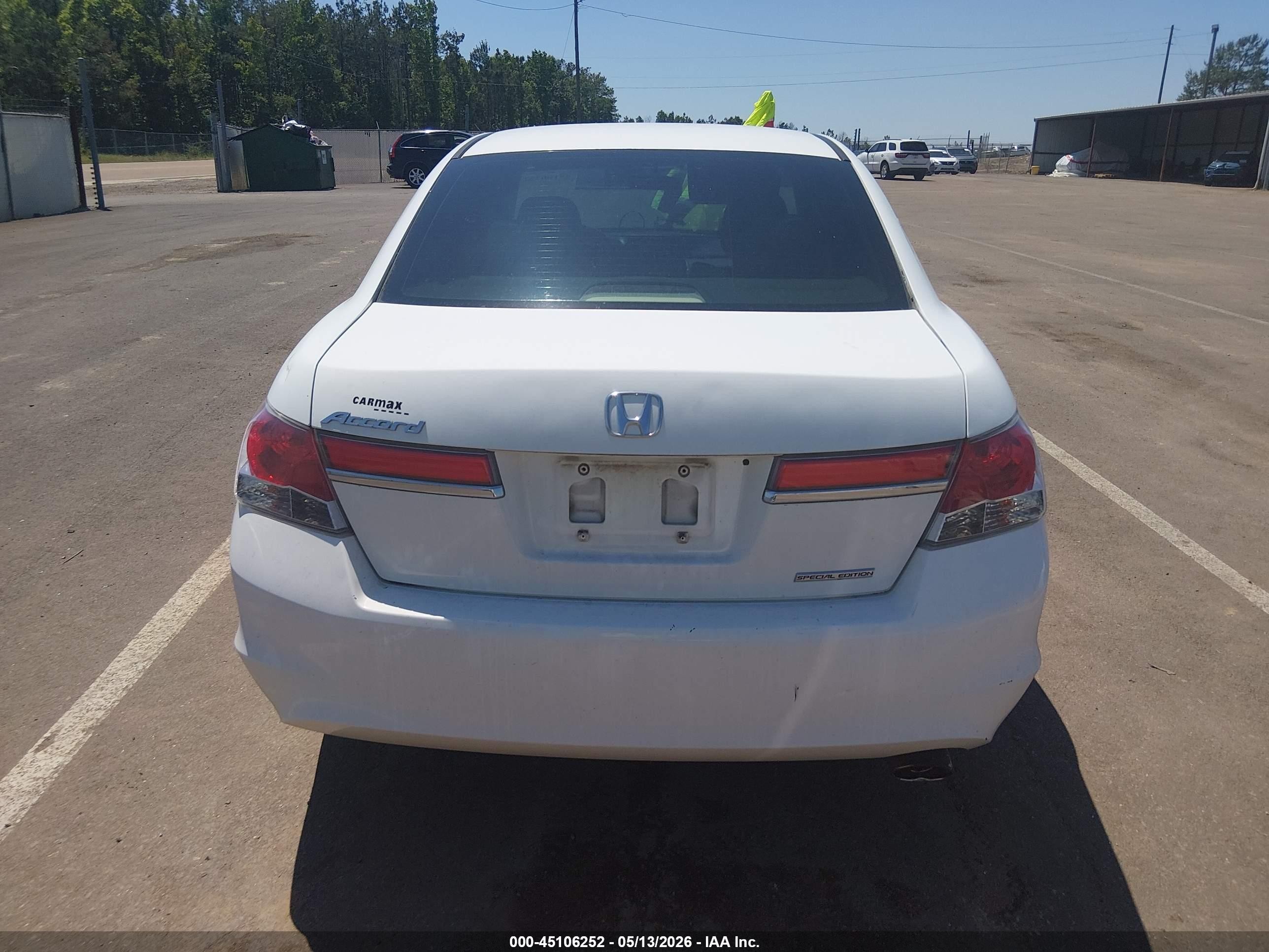 2012 Honda Accord 2.4 Se Белый vin: 1HGCP2F69CA221676