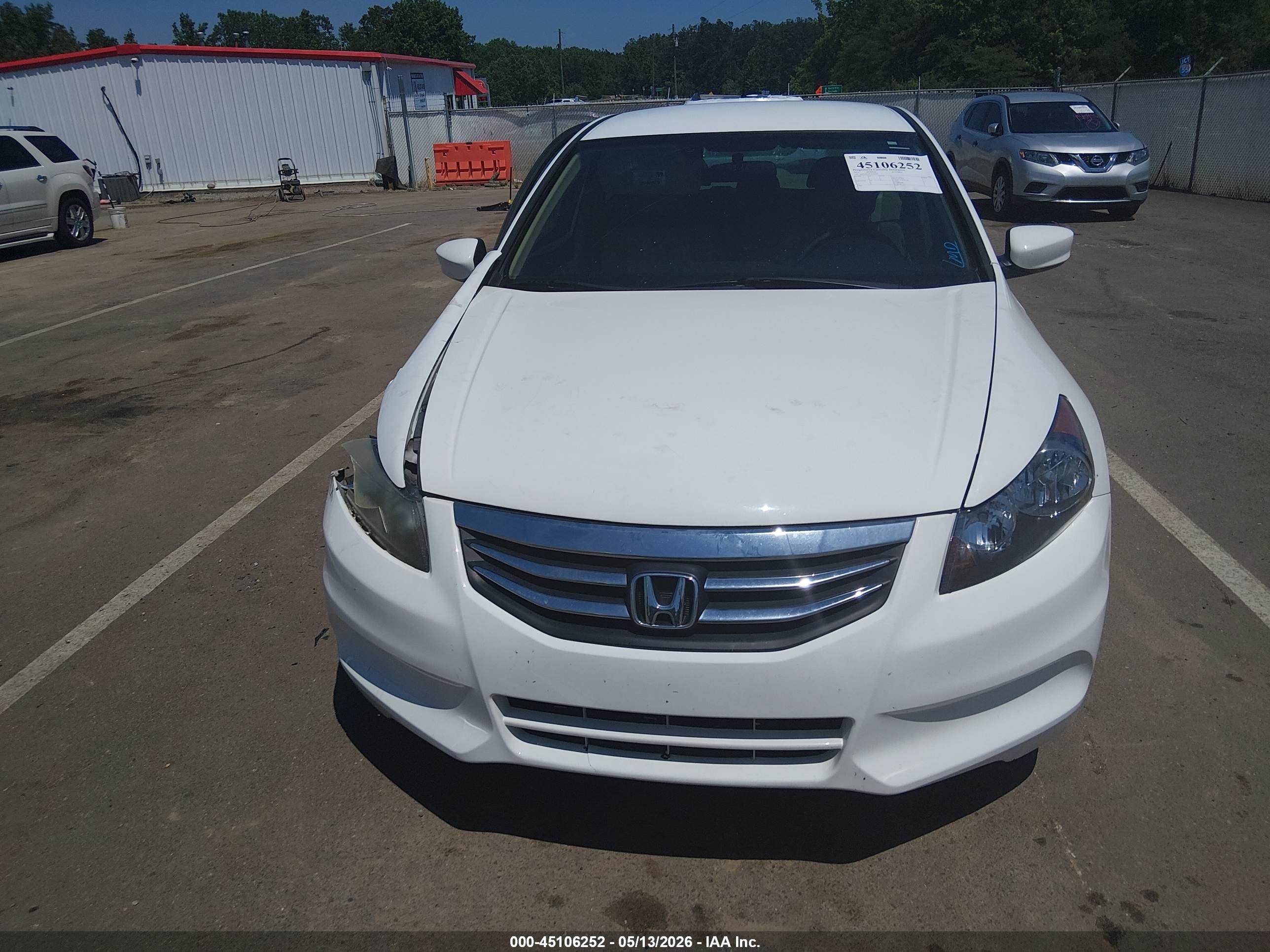 2012 Honda Accord 2.4 Se Белый vin: 1HGCP2F69CA221676