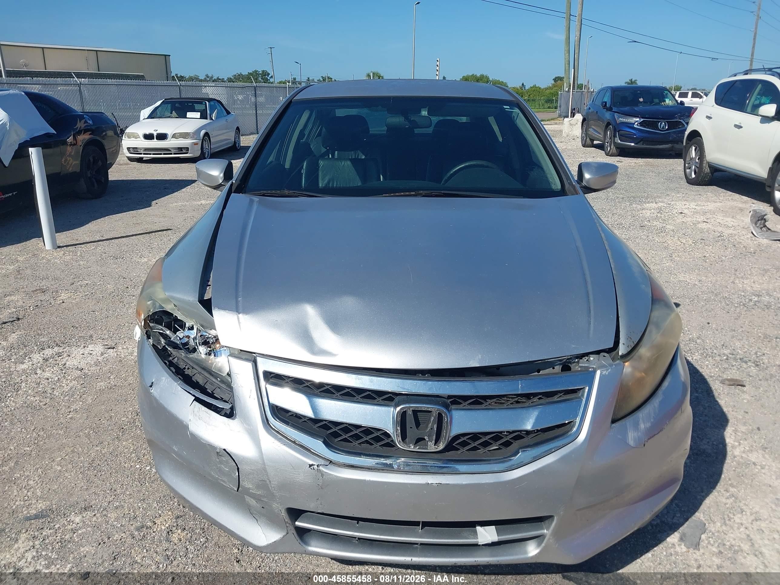 2011 Honda Accord 2.4 Se Silver vin: 1HGCP2F6XBA017984