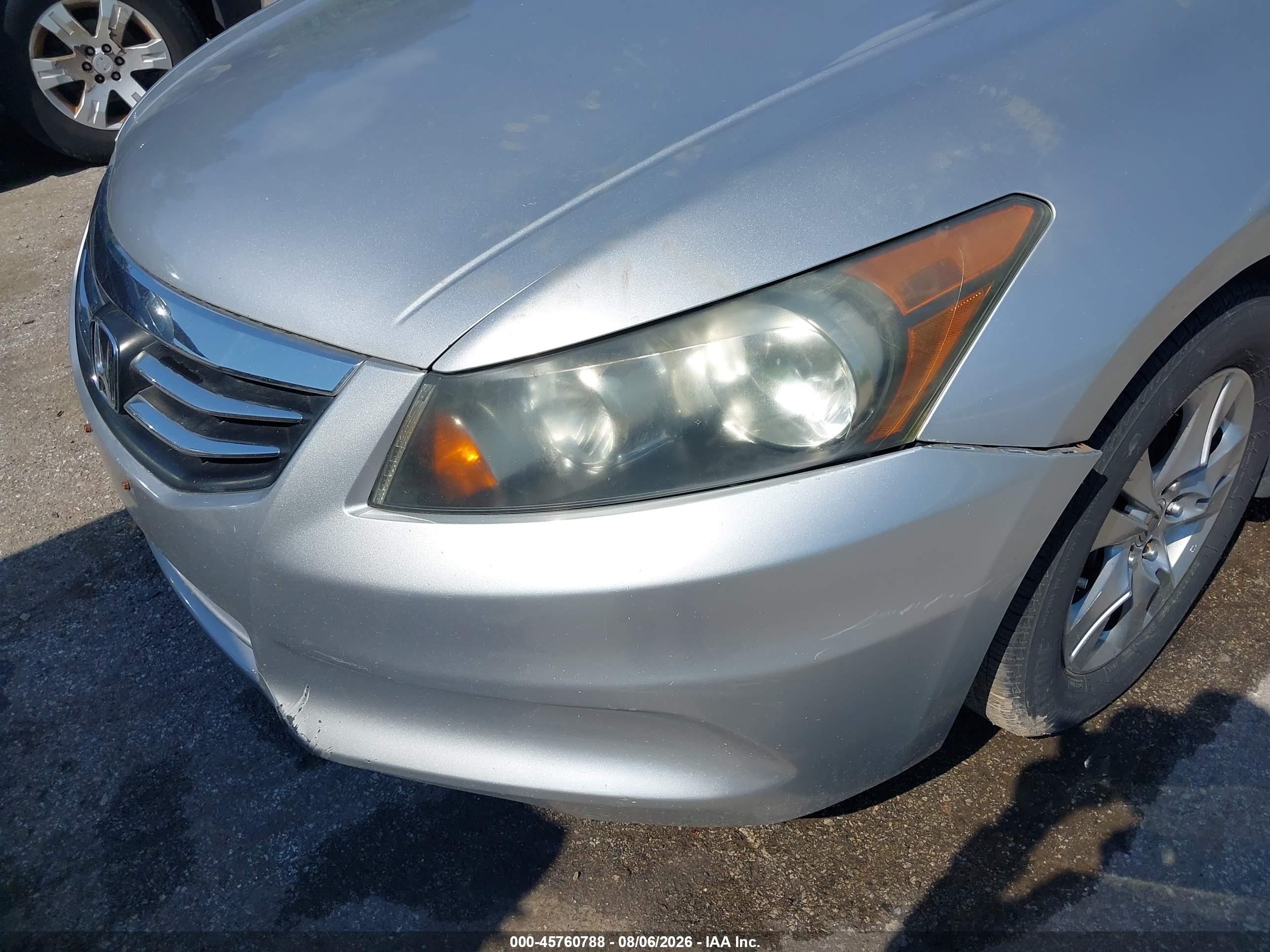 2011 Honda Accord 2.4 Se Silver vin: 1HGCP2F6XBA050547