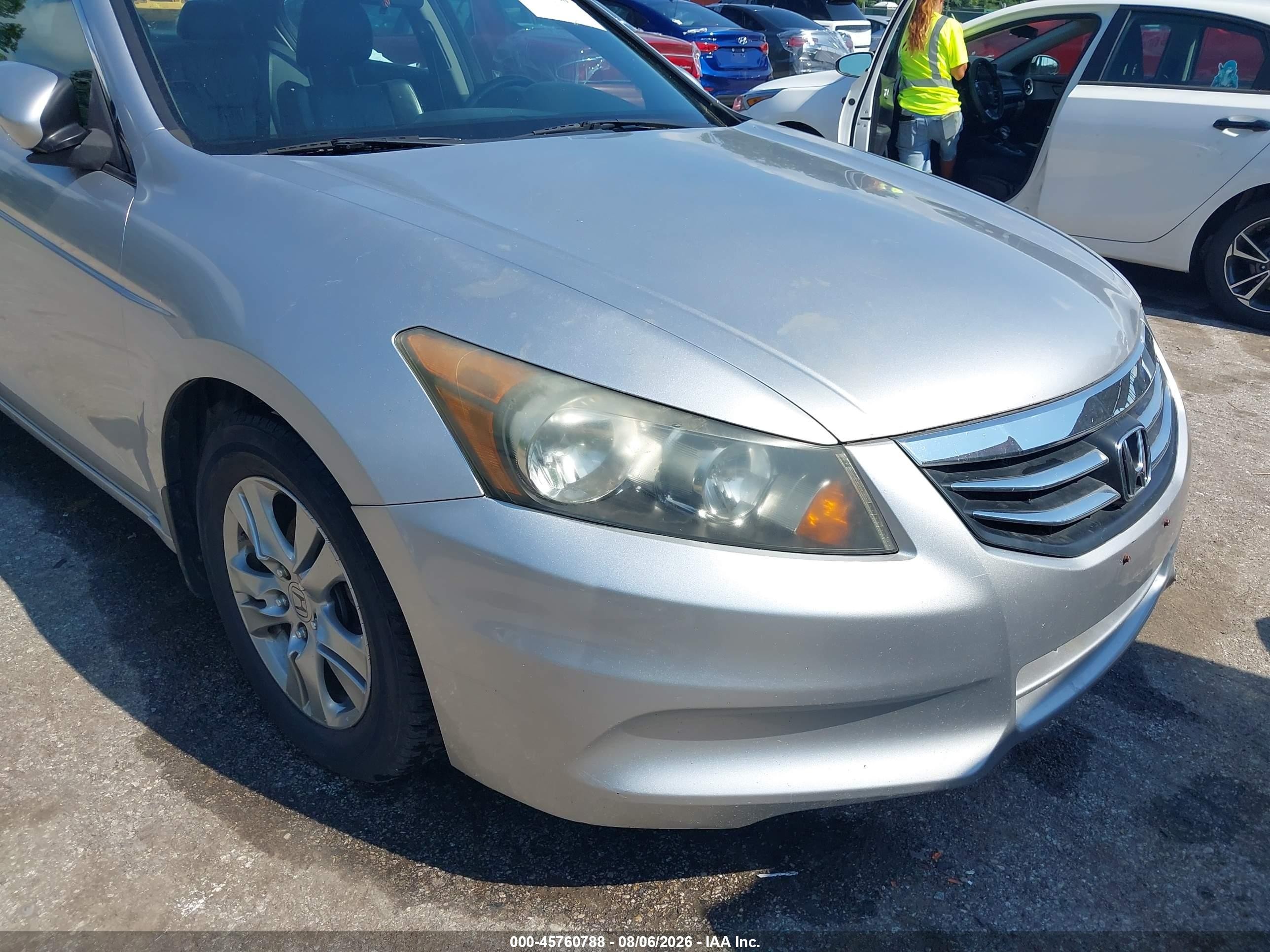 2011 Honda Accord 2.4 Se Silver vin: 1HGCP2F6XBA050547