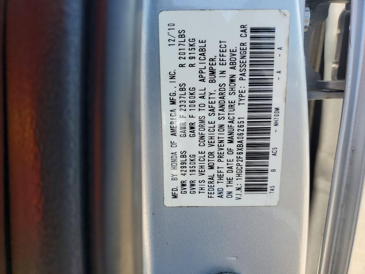 2011 Honda Accord Se Silver vin: 1HGCP2F6XBA062651