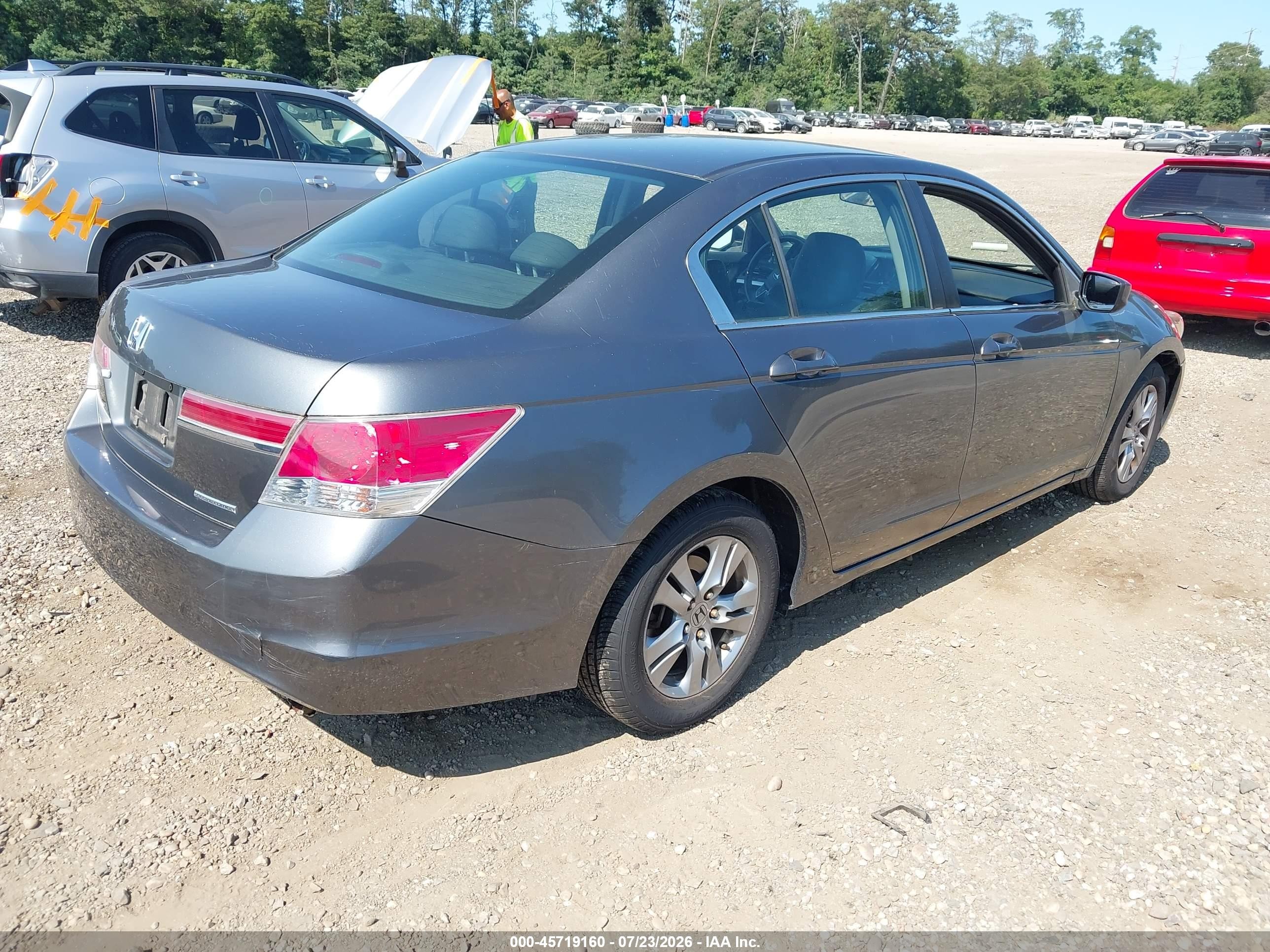 2011 Honda Accord 2.4 Se Серый vin: 1HGCP2F6XBA090336
