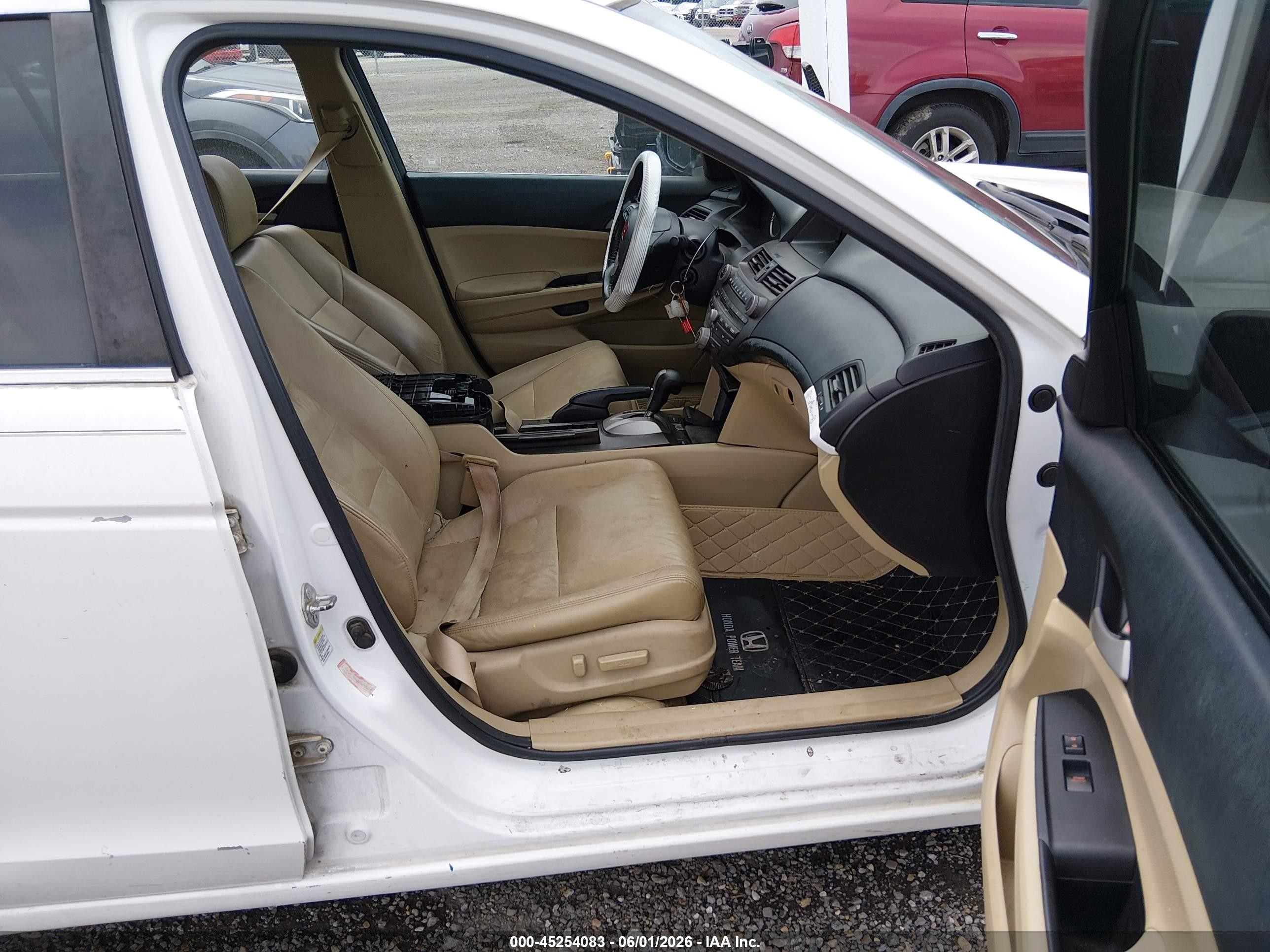 2011 Honda Accord 2.4 Se White vin: 1HGCP2F6XBA125974
