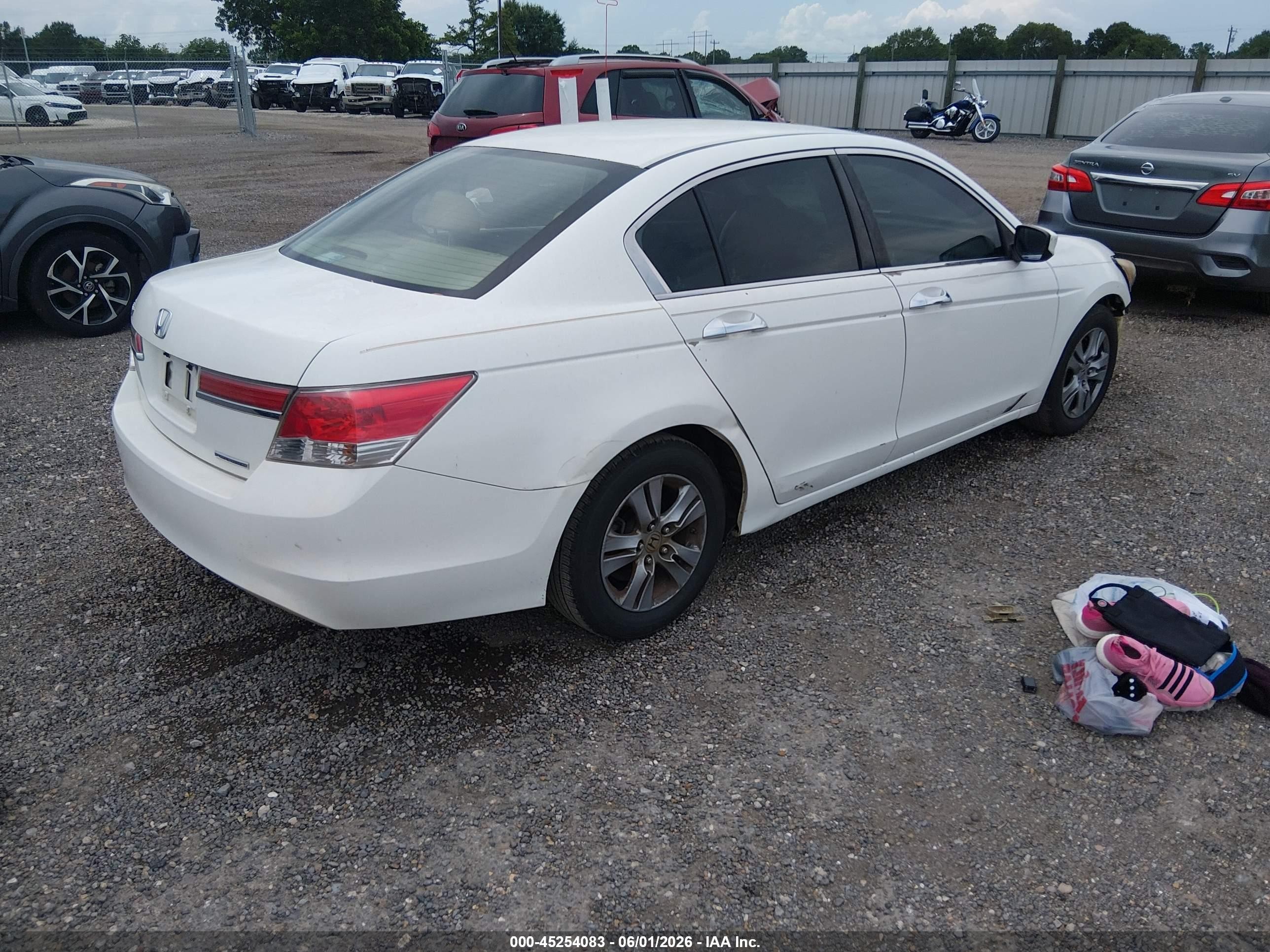 2011 Honda Accord 2.4 Se White vin: 1HGCP2F6XBA125974