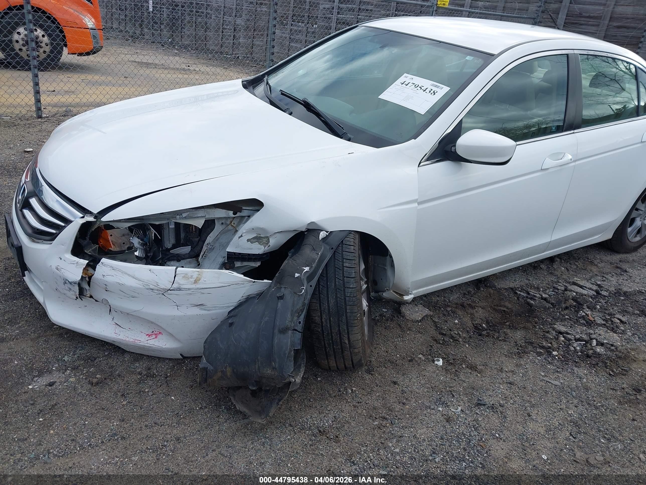 2011 Honda Accord 2.4 Se White vin: 1HGCP2F6XBA142614