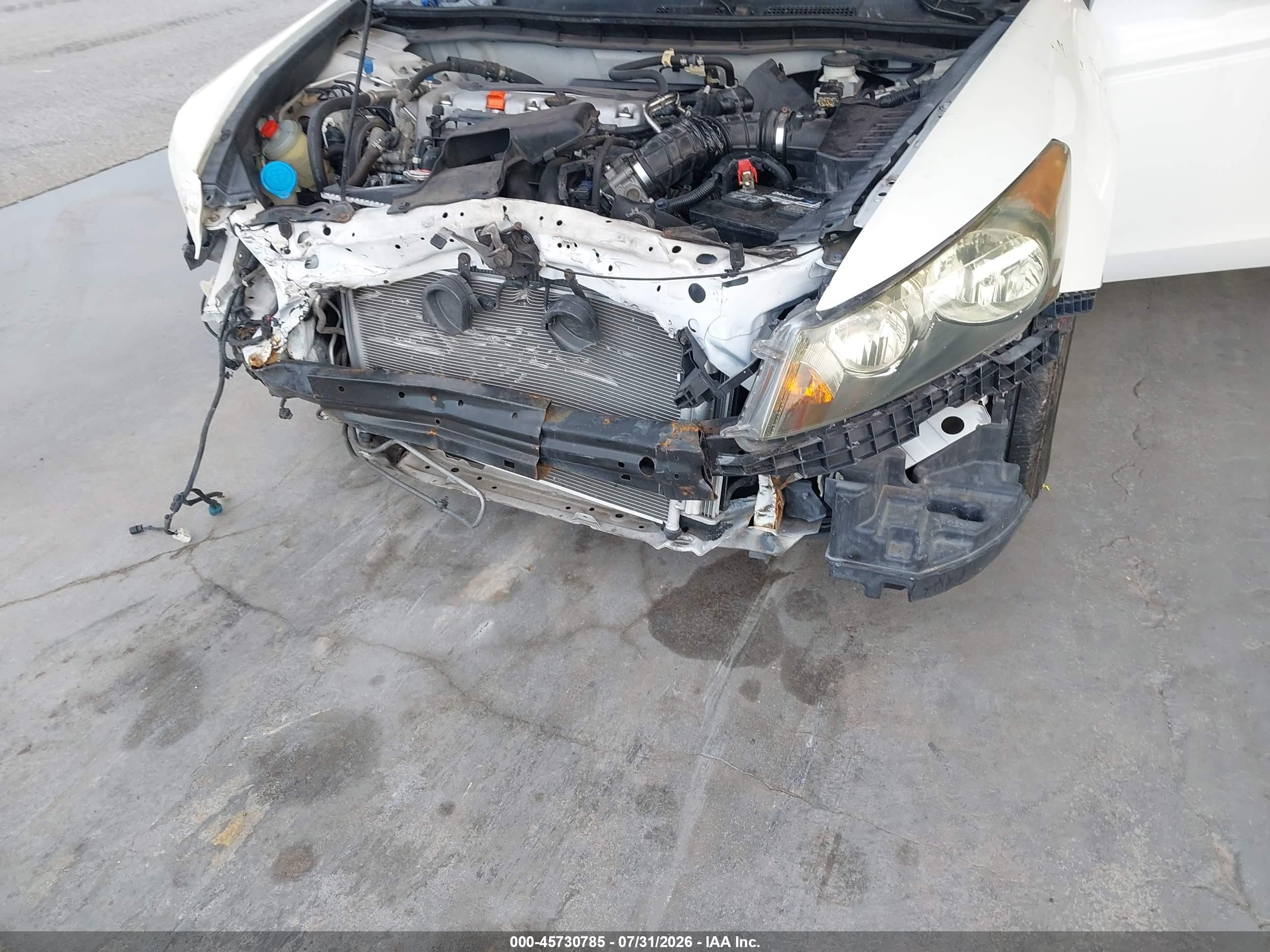 2012 Honda Accord 2.4 Se White vin: 1HGCP2F6XCA008090