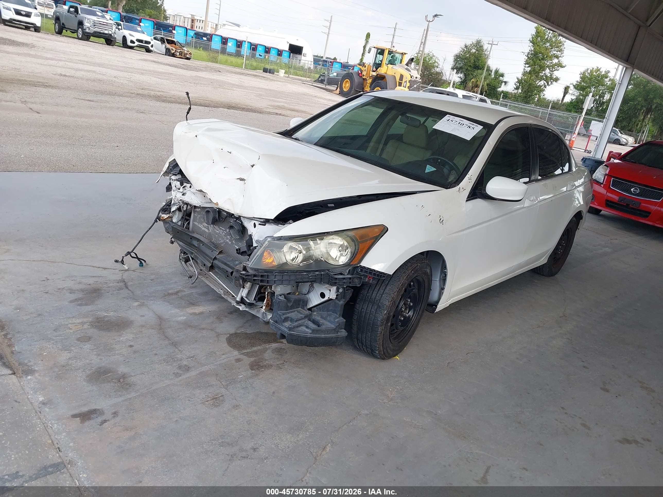 2012 Honda Accord 2.4 Se White vin: 1HGCP2F6XCA008090