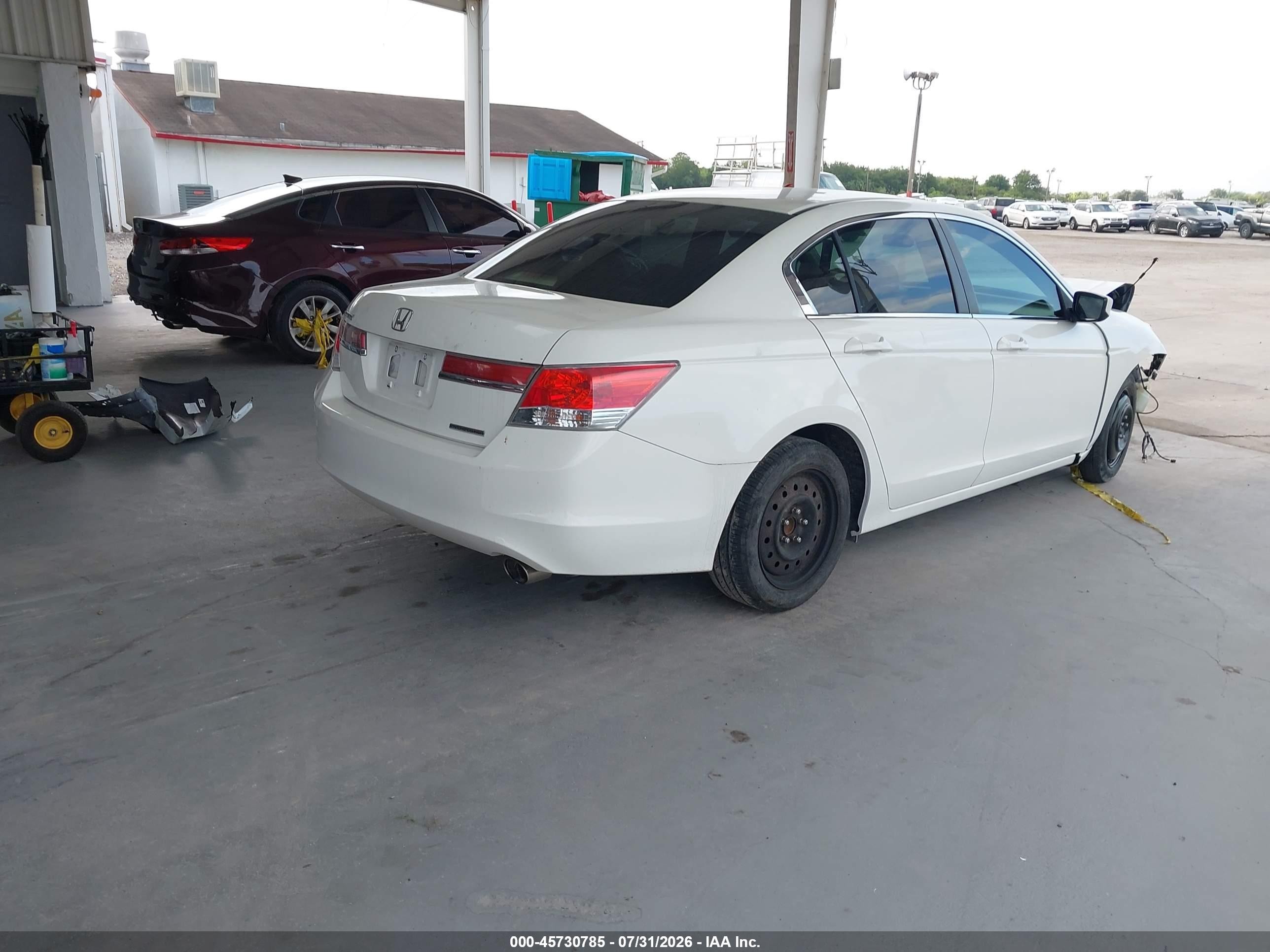 2012 Honda Accord 2.4 Se White vin: 1HGCP2F6XCA008090
