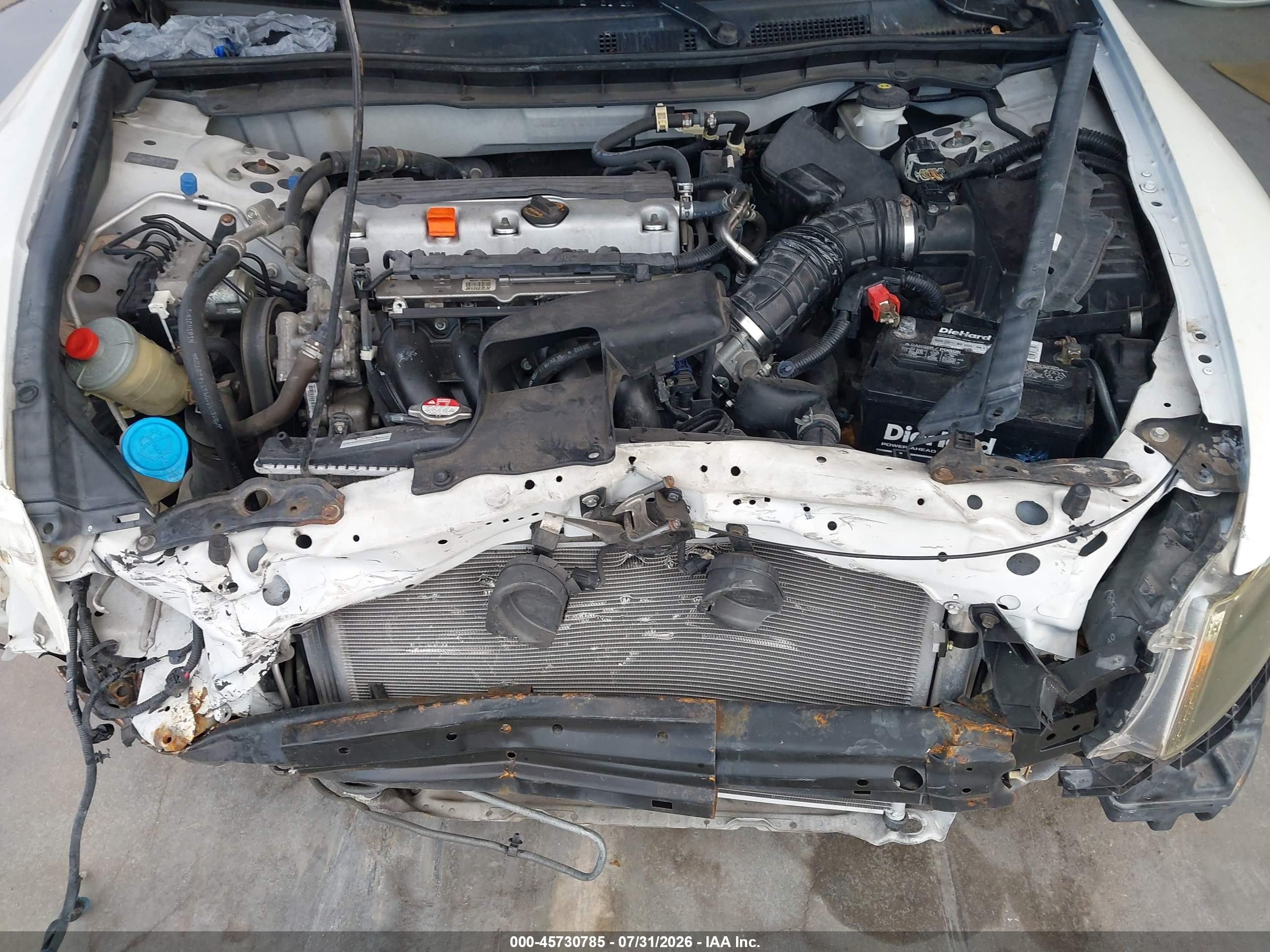 2012 Honda Accord 2.4 Se White vin: 1HGCP2F6XCA008090