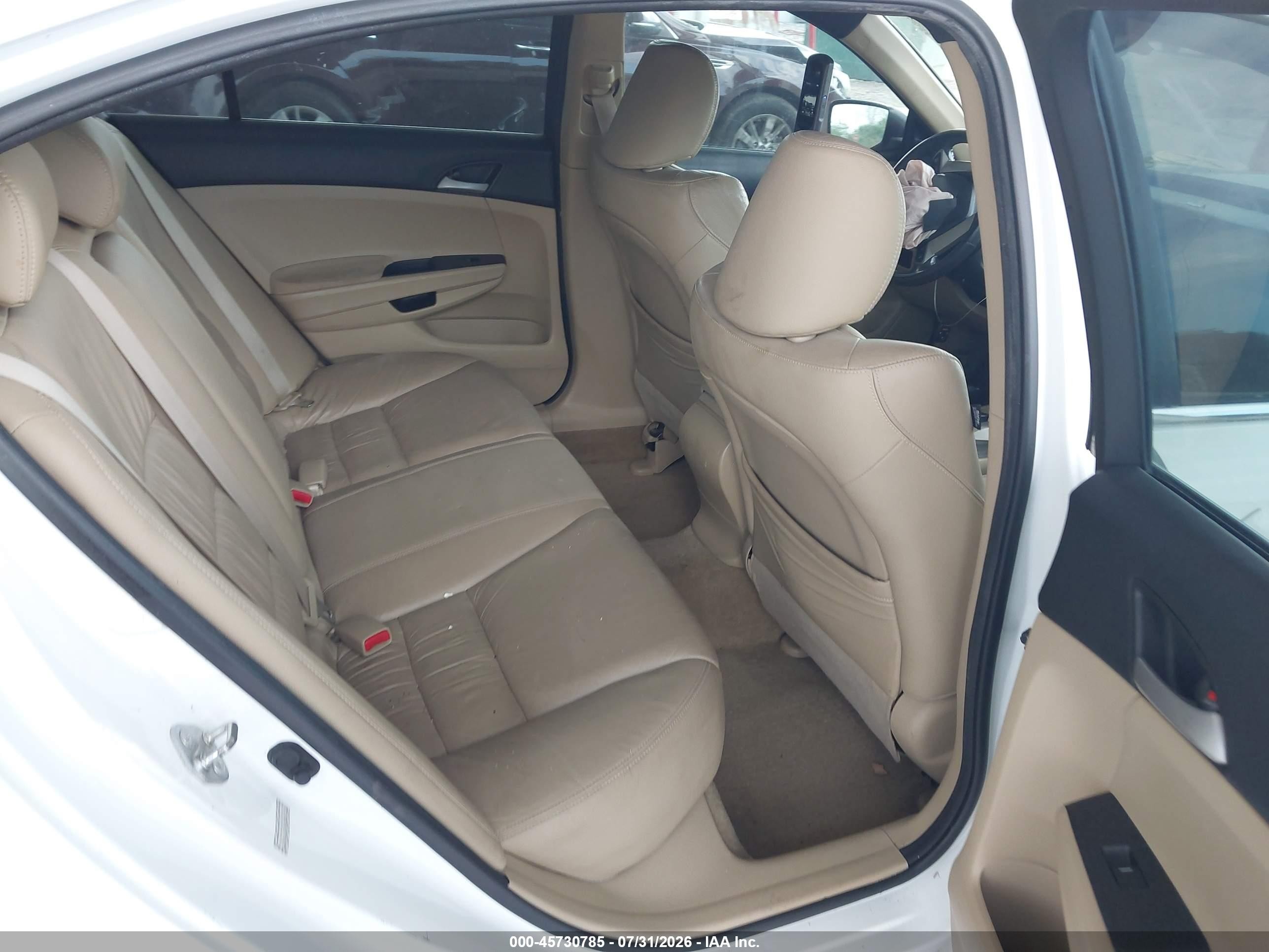 2012 Honda Accord 2.4 Se White vin: 1HGCP2F6XCA008090