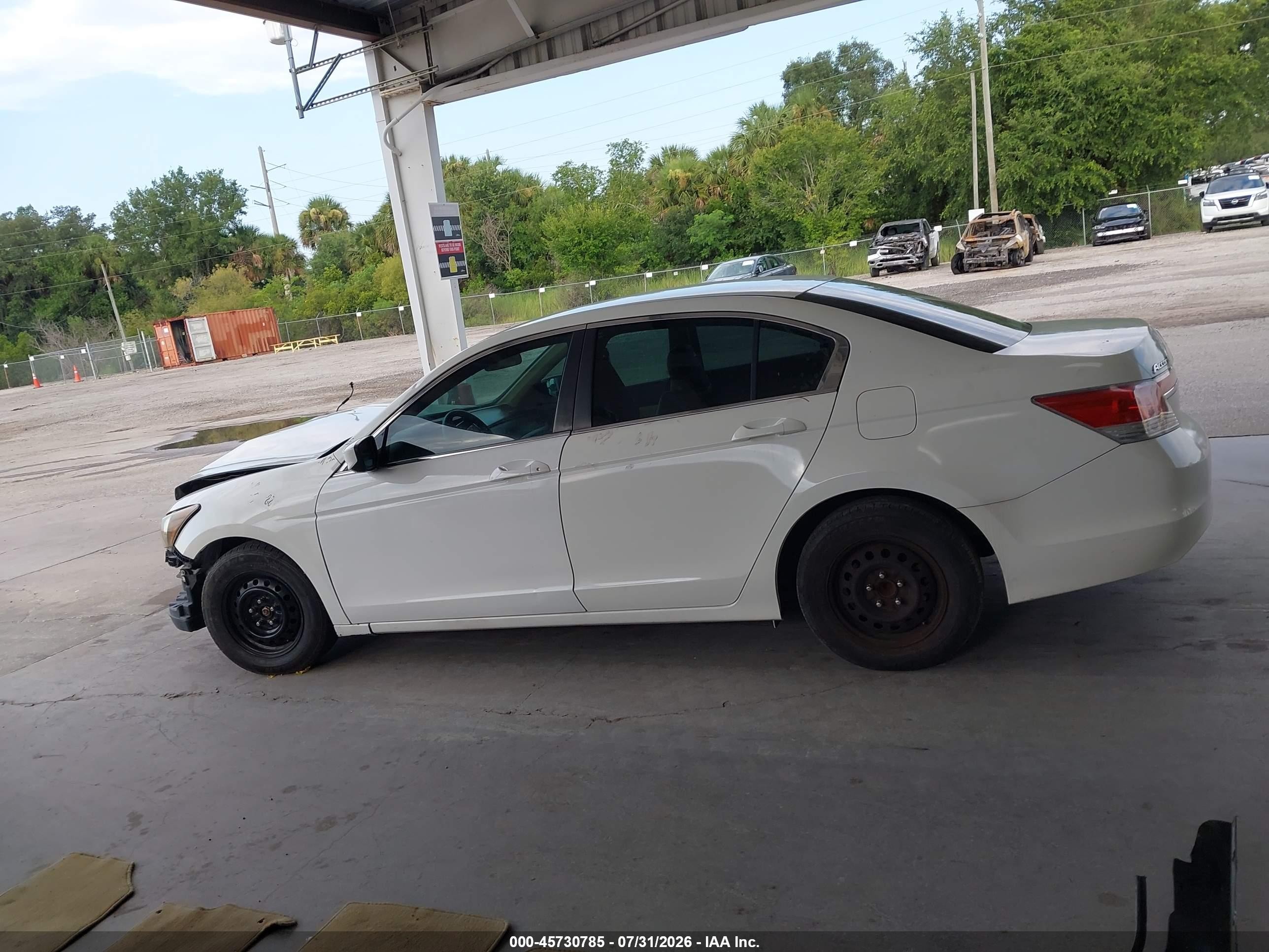 2012 Honda Accord 2.4 Se White vin: 1HGCP2F6XCA008090