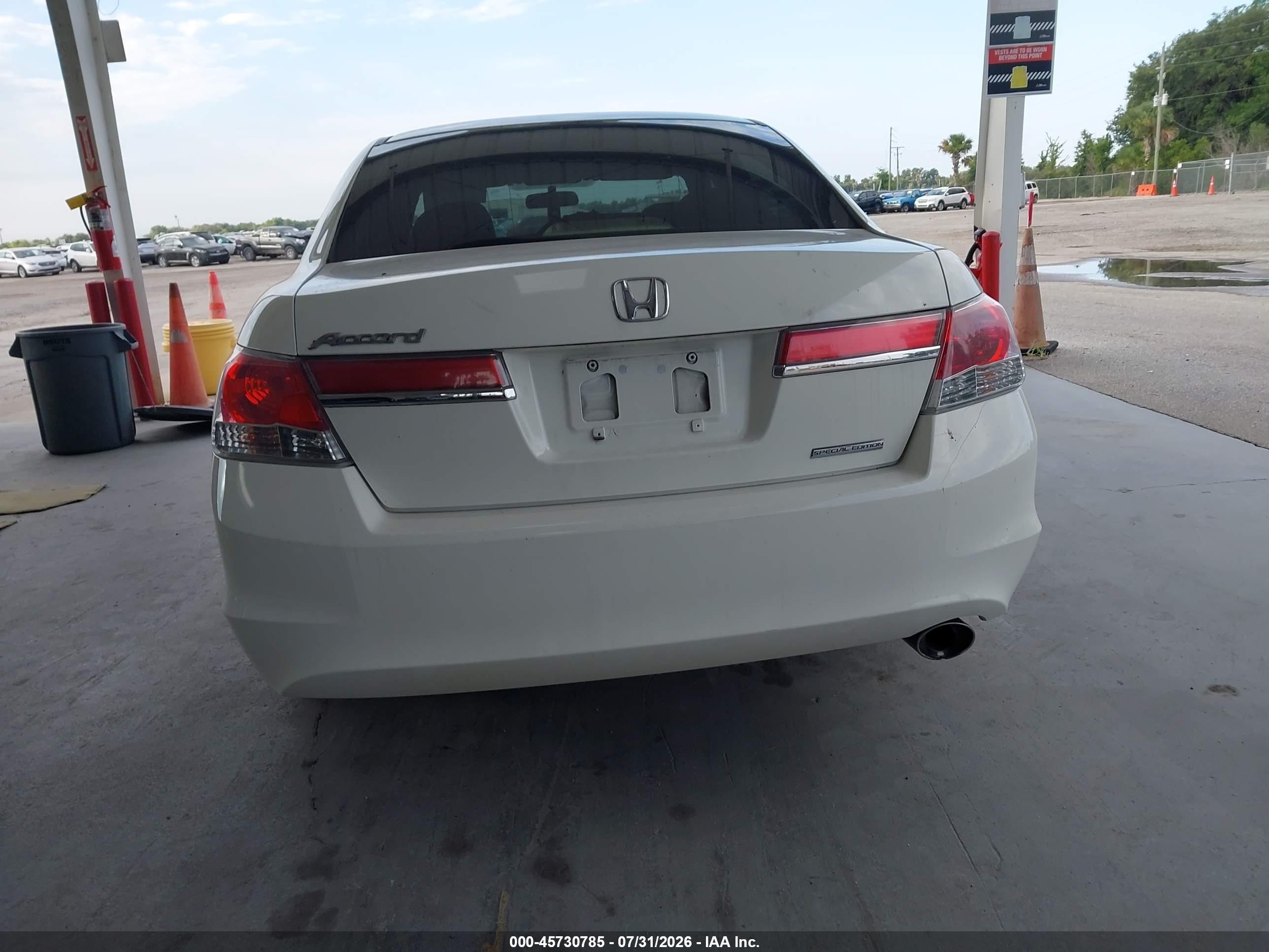 2012 Honda Accord 2.4 Se White vin: 1HGCP2F6XCA008090