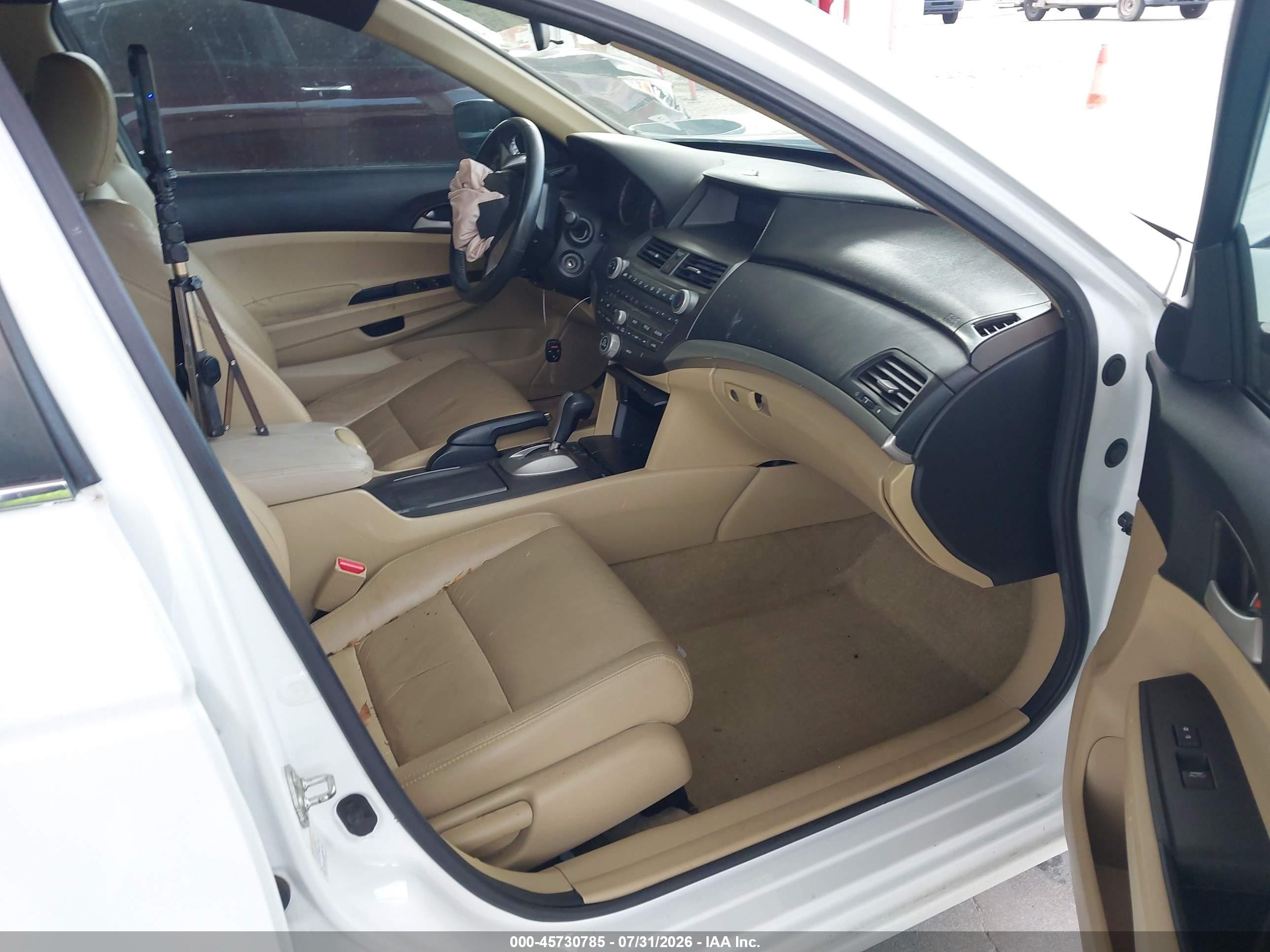 2012 Honda Accord 2.4 Se White vin: 1HGCP2F6XCA008090