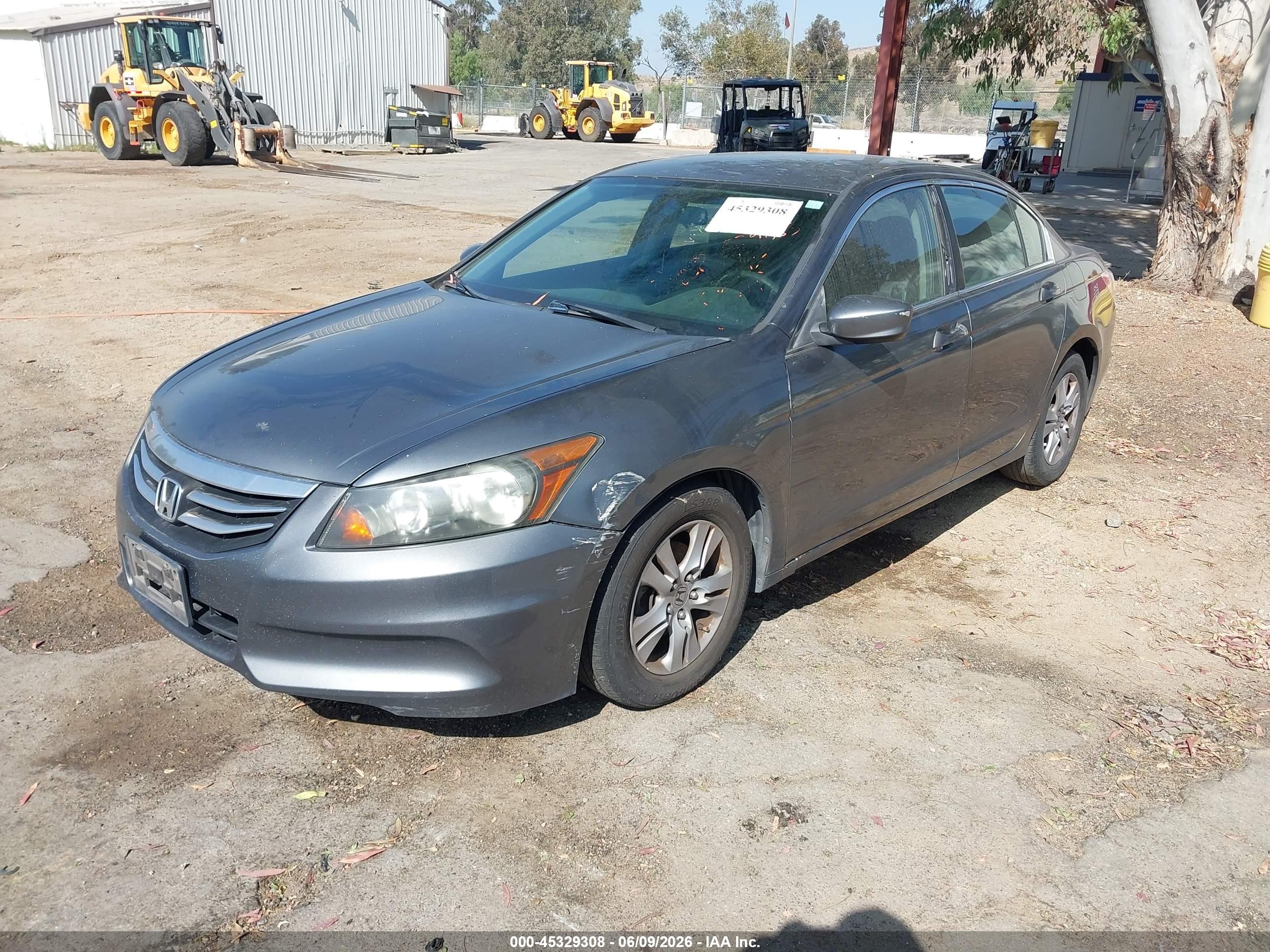 2012 Honda Accord 2.4 Se Серый vin: 1HGCP2F6XCA029053