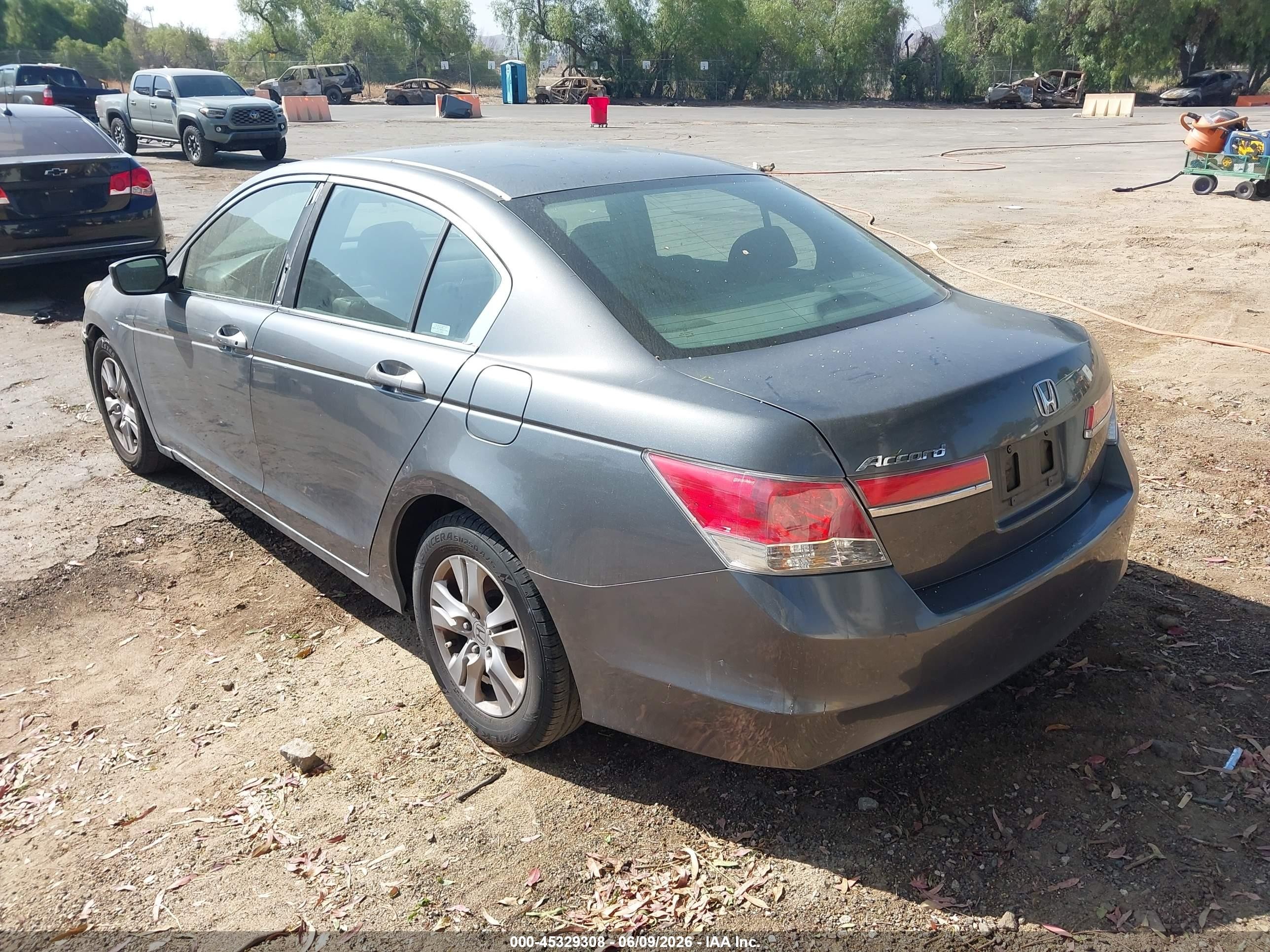 2012 Honda Accord 2.4 Se Серый vin: 1HGCP2F6XCA029053