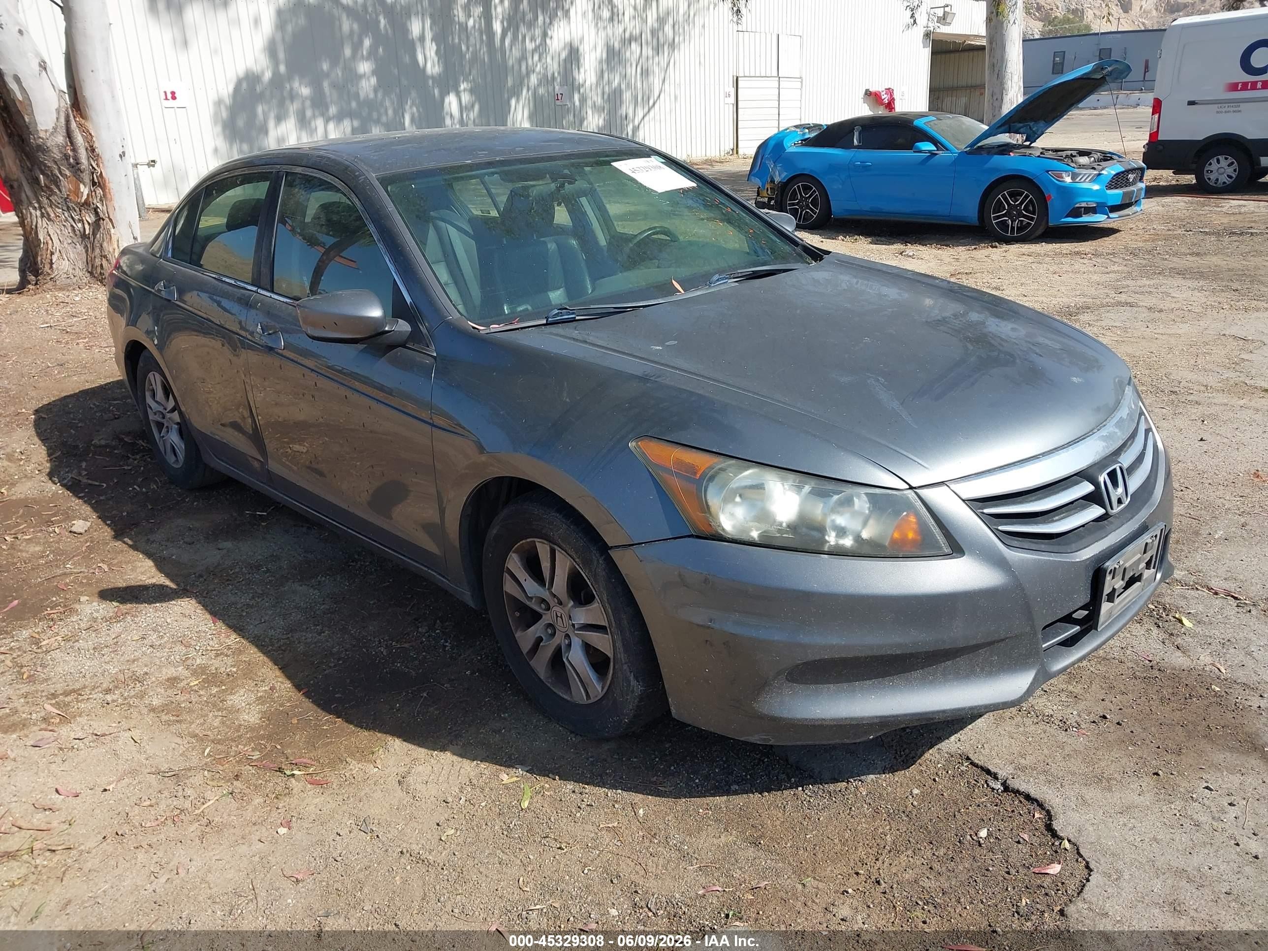2012 Honda Accord 2.4 Se Gray vin: 1HGCP2F6XCA029053