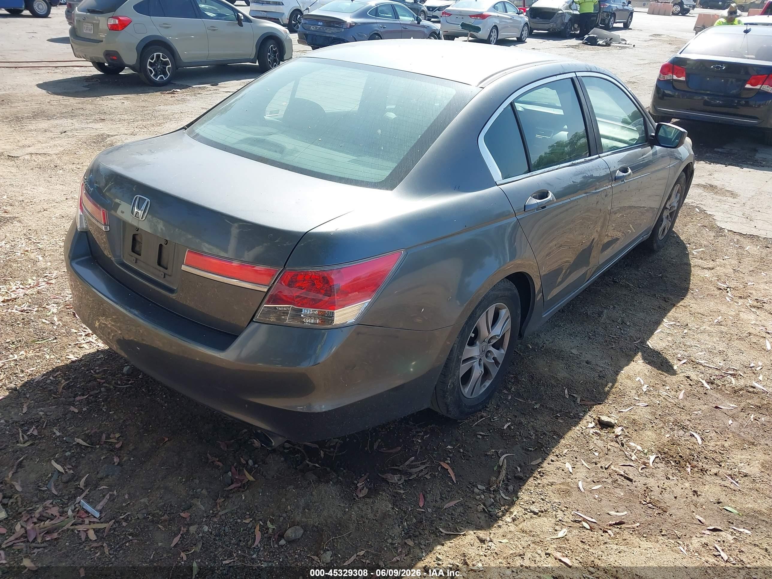 2012 Honda Accord 2.4 Se Серый vin: 1HGCP2F6XCA029053
