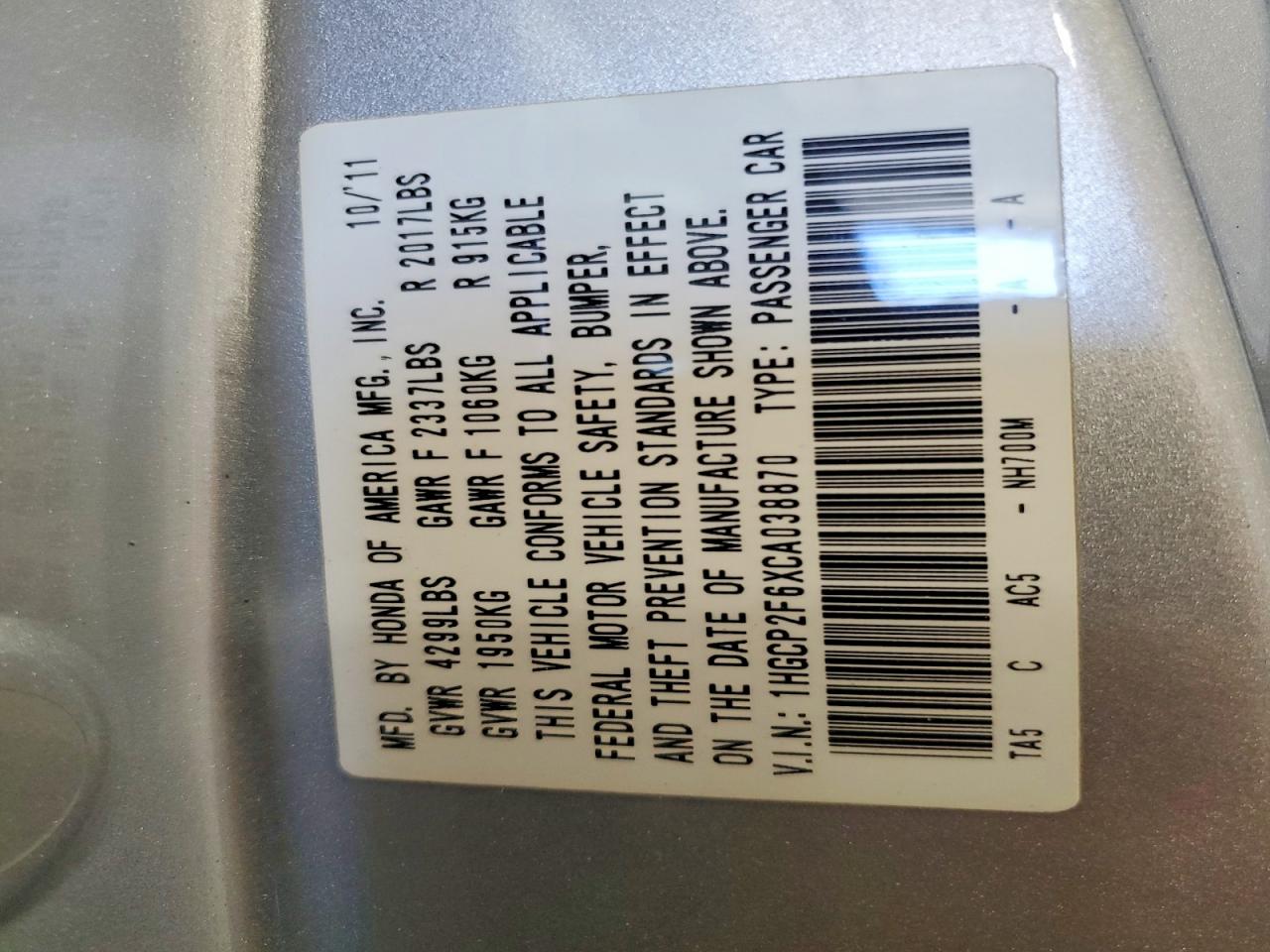 2012 Honda Accord Se Silver vin: 1HGCP2F6XCA038870