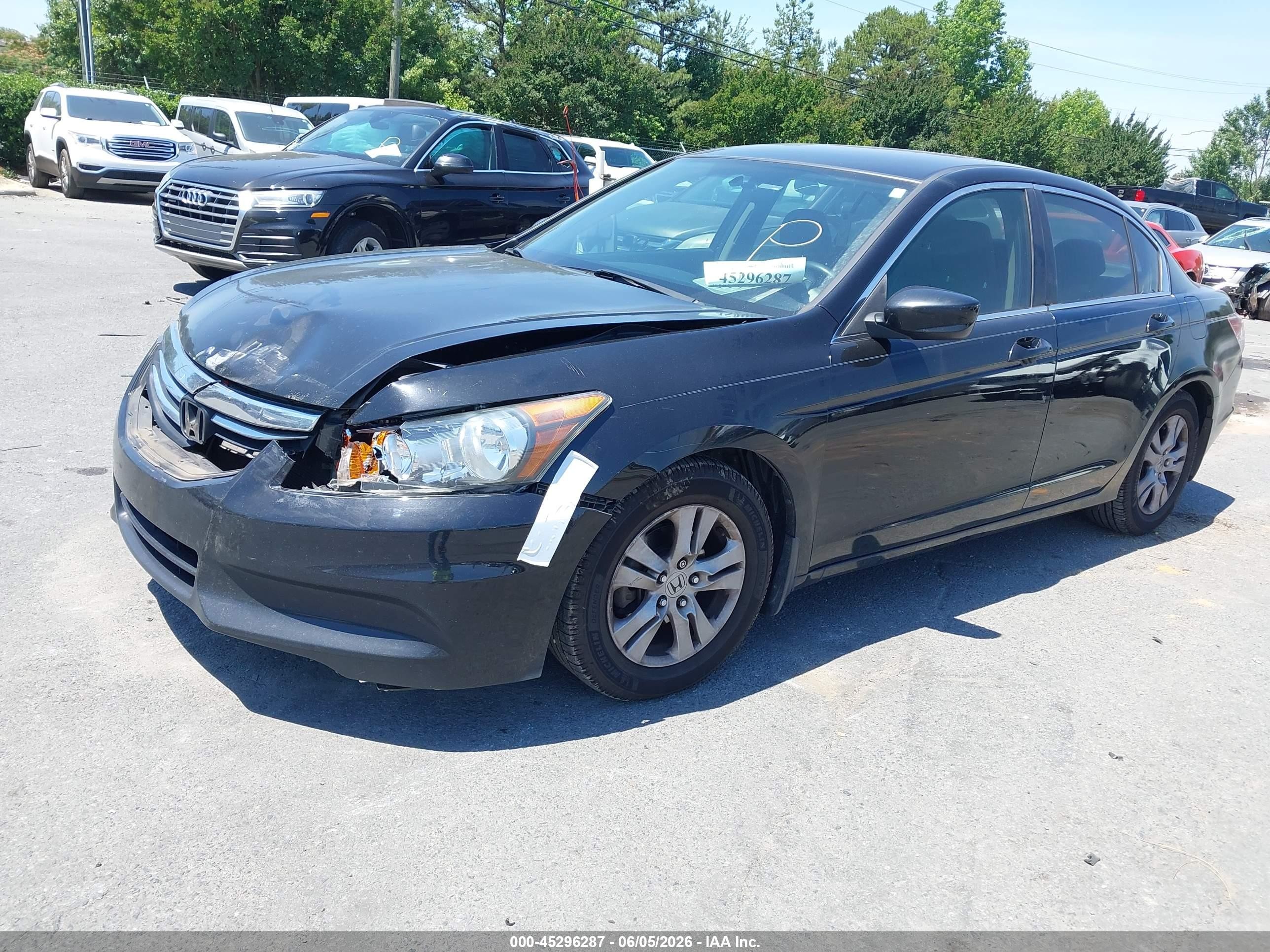 2012 Honda Accord 2.4 Se Black vin: 1HGCP2F6XCA044913